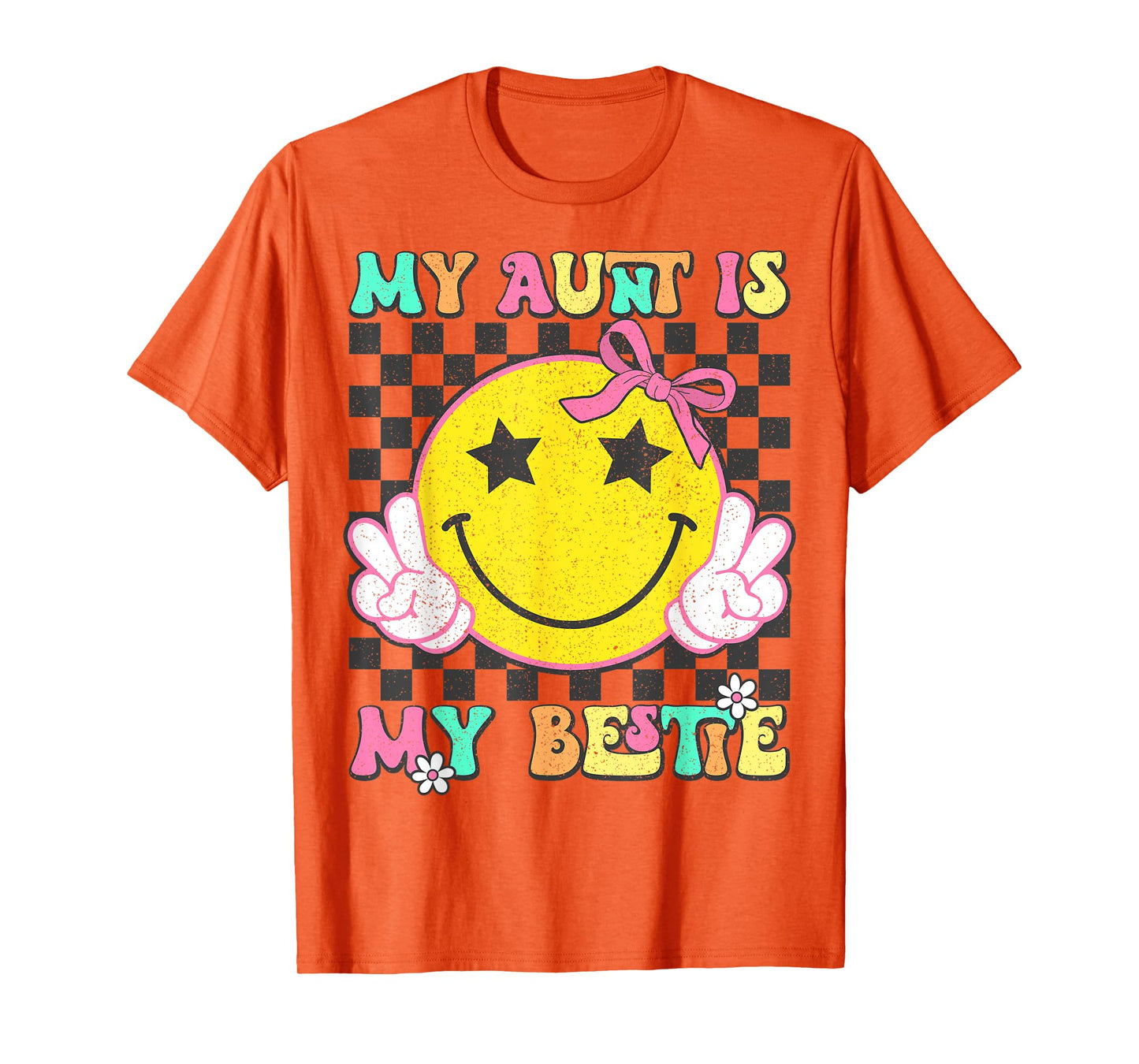 Retro My Aunt is My Bestie Aunt And niece Matching T-Shirt