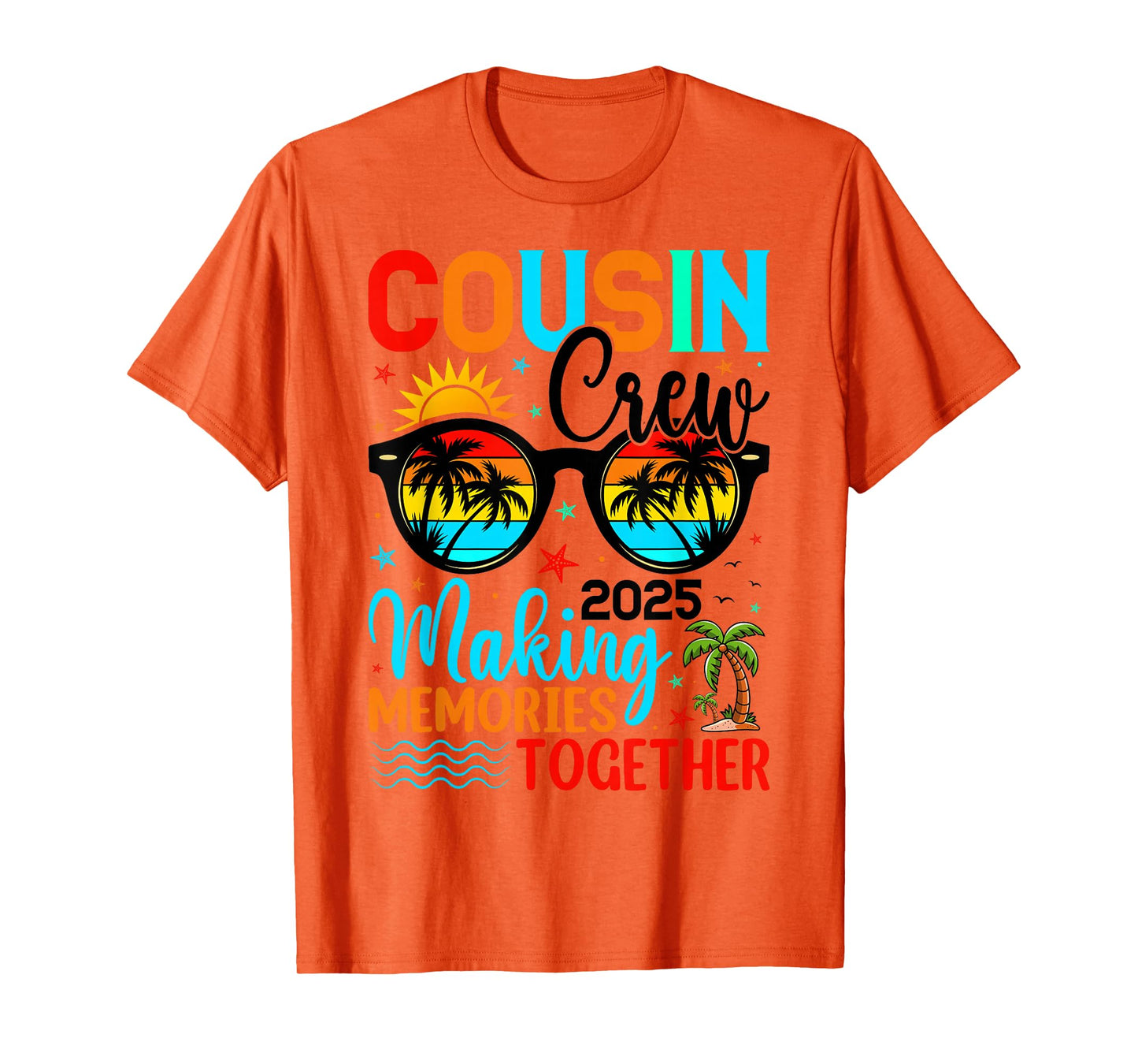 Cousin Crew 2025 Summer Vacation Beach Family Trip Matching T-Shirt