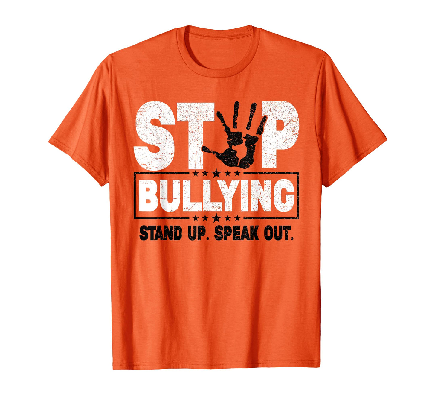 Stop Bullying Orange Stand Up Speak Out Unity Day T-Shirt