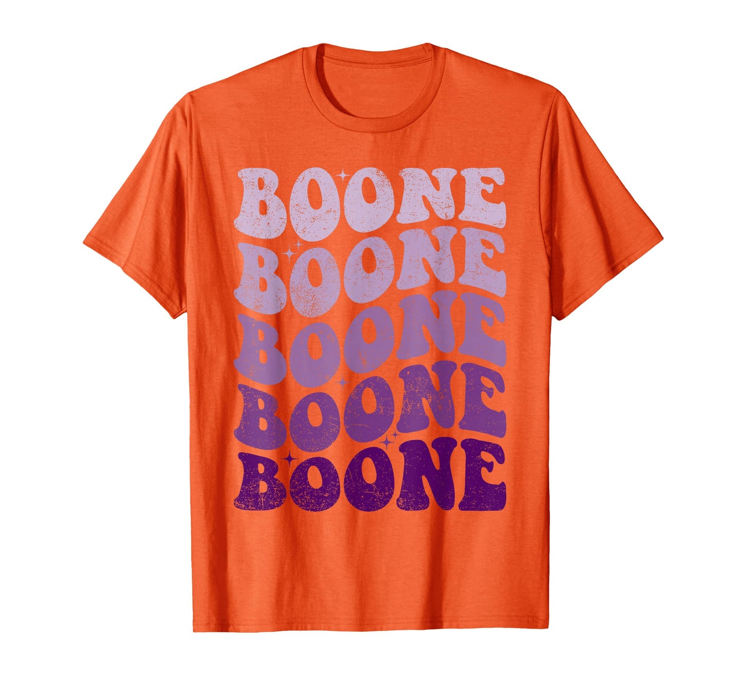 Boone Personalized Name Retro Groovy 80's Woman Kids Women T-Shirt