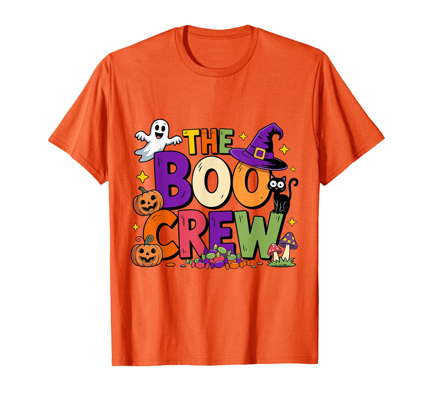 Halloween The Boo Crew Cute Ghost Spooky Family Matching T-Shirt