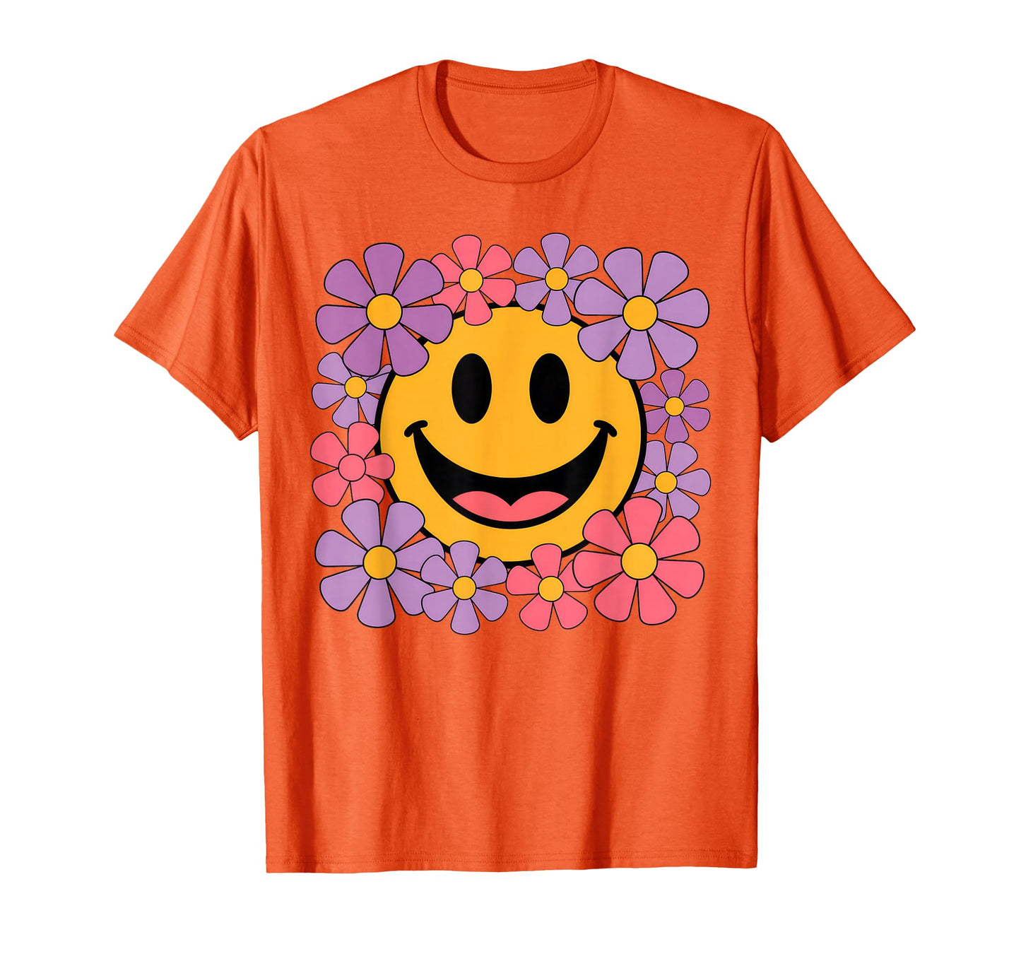 Happy Retro Daisy Smile Face Preppy Aesthetic Men Women Kids T-Shirt