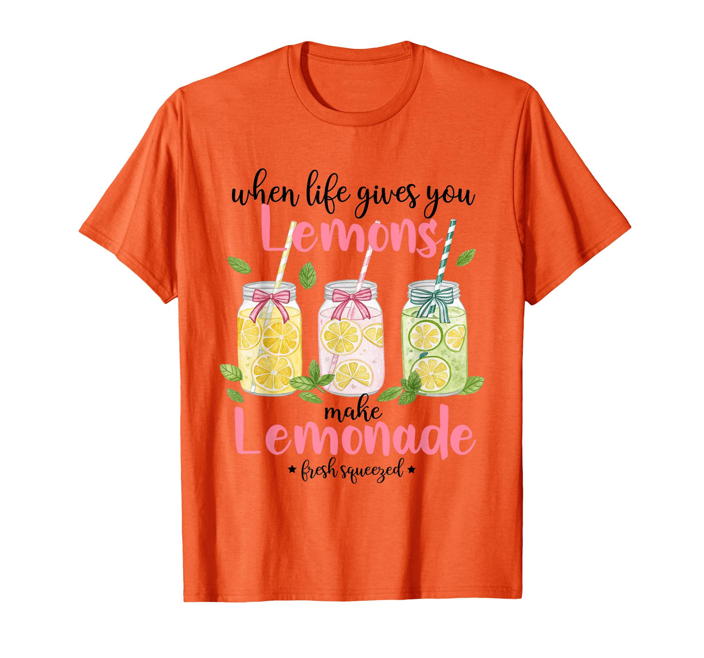 When Life Gives You Lemons Make Lemonade Fruit Summer Vibes T-Shirt