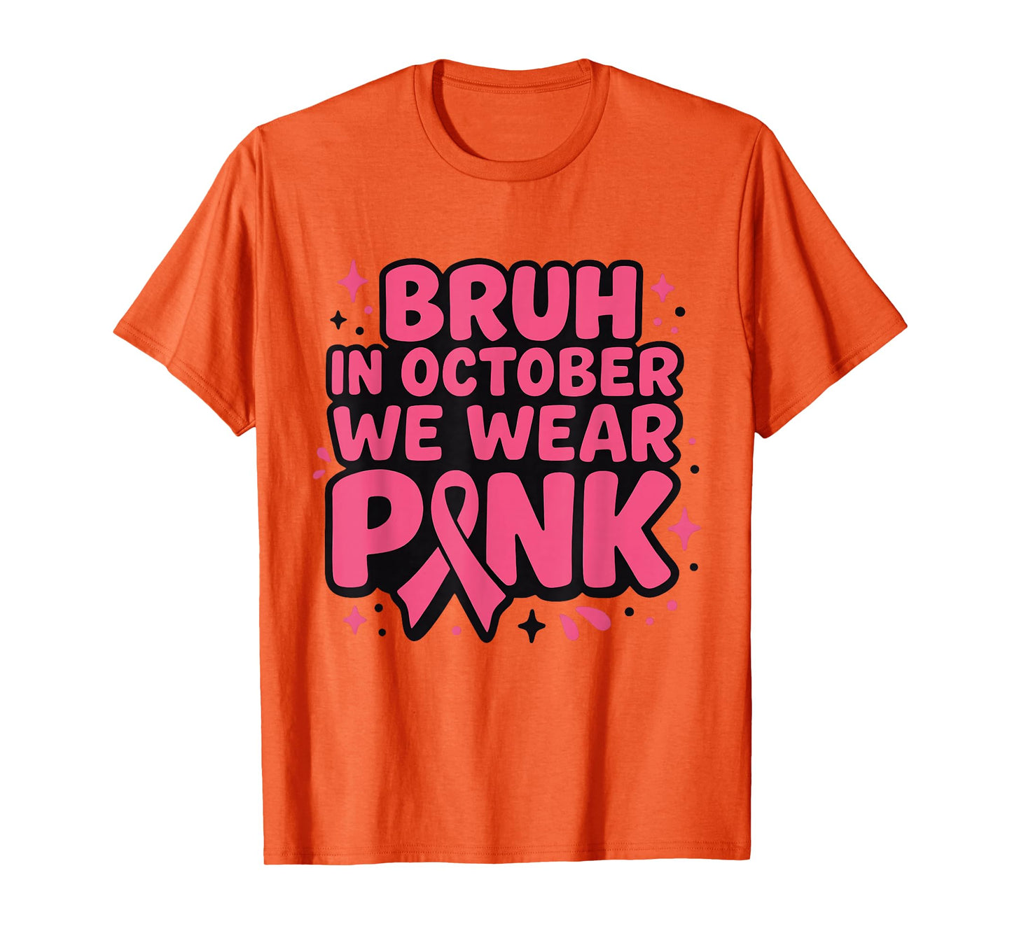 Breast Cancer Toddlers Kid Boys Girl in October We Wear Pink T-Shirt