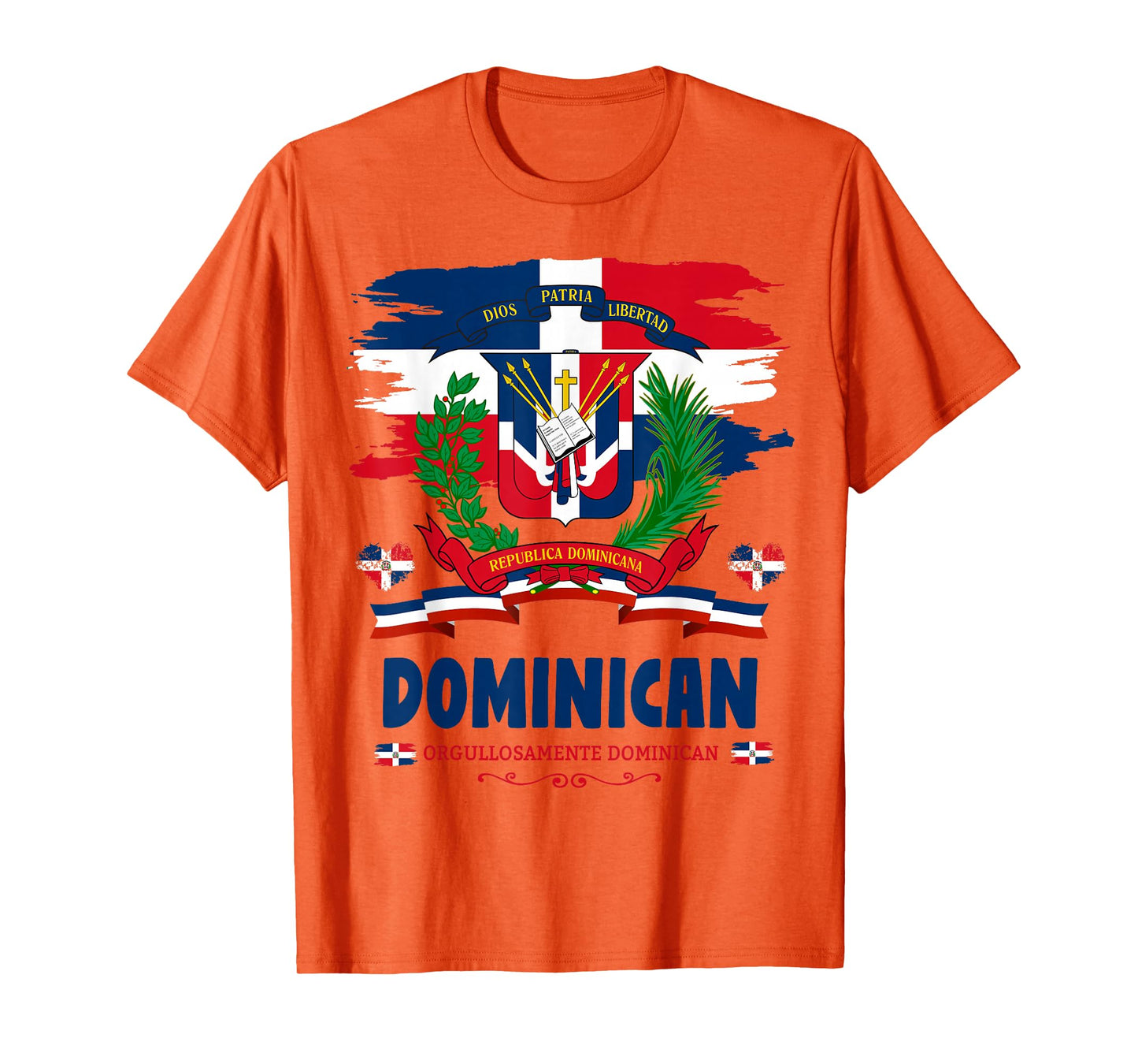 Coat of Arms Republica Dominicana For Kids & Dominican Flag T-Shirt