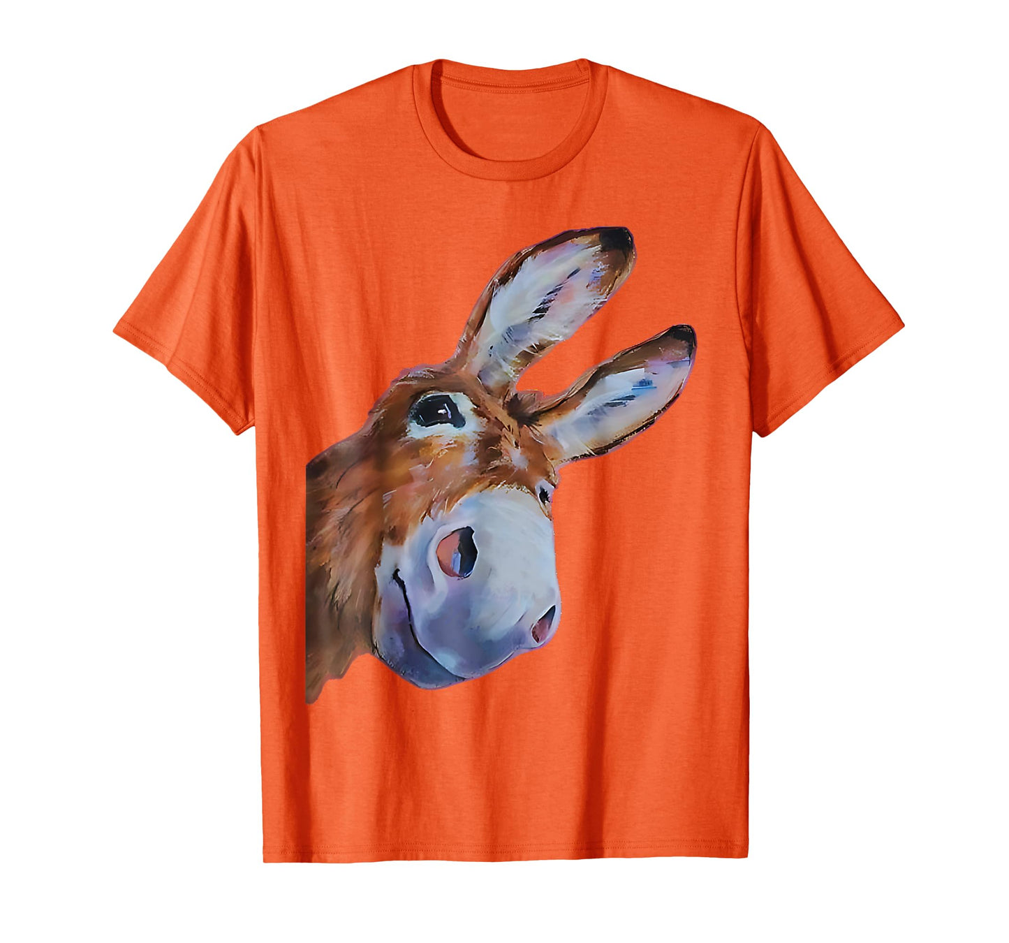 Funny Donkey Art Donkey Head Smile Eagerly Donkey Lover Men T-Shirt