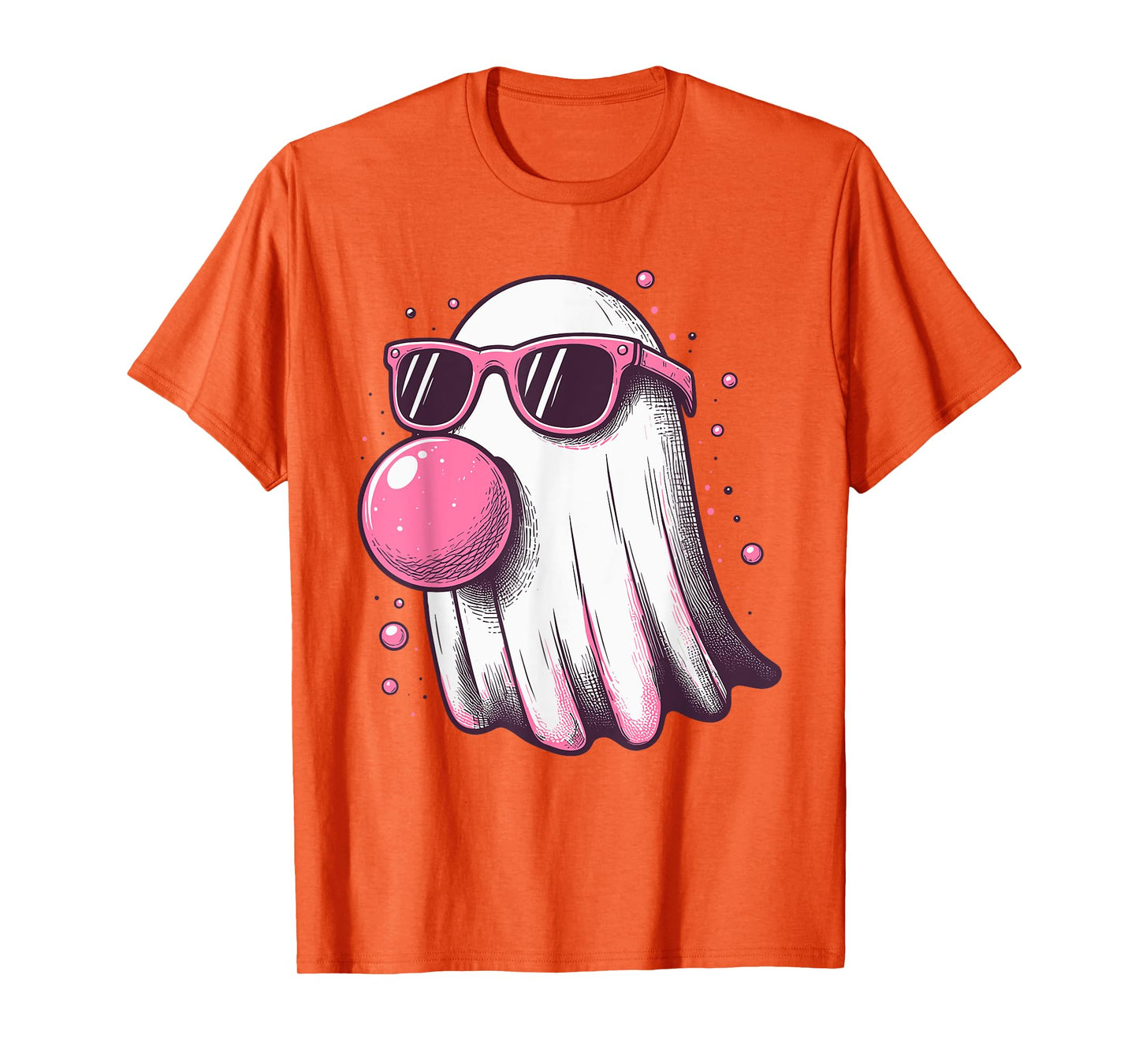 Ghost Bubble Gum Sunglasses Happy Halloween Boo Men Women T-Shirt