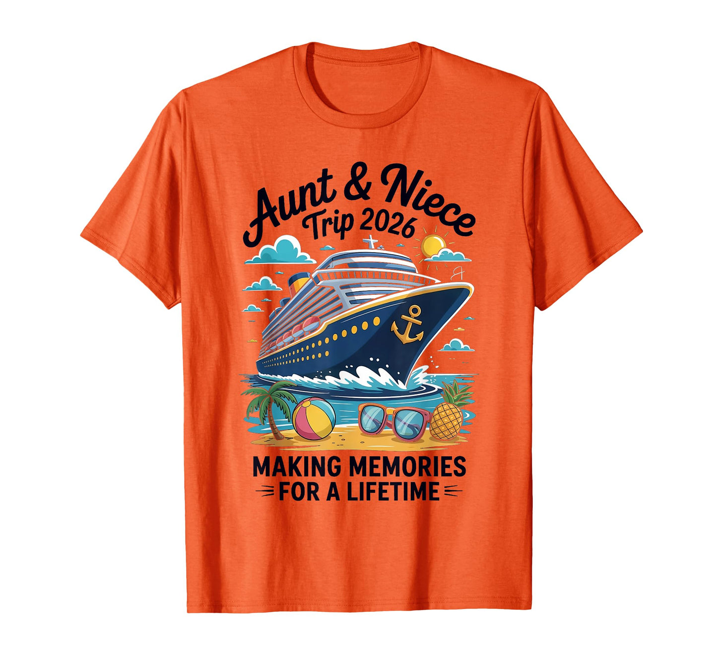 Aunt Niece Cruise Trip 2026 Summer Vacation Matching Family T-Shirt