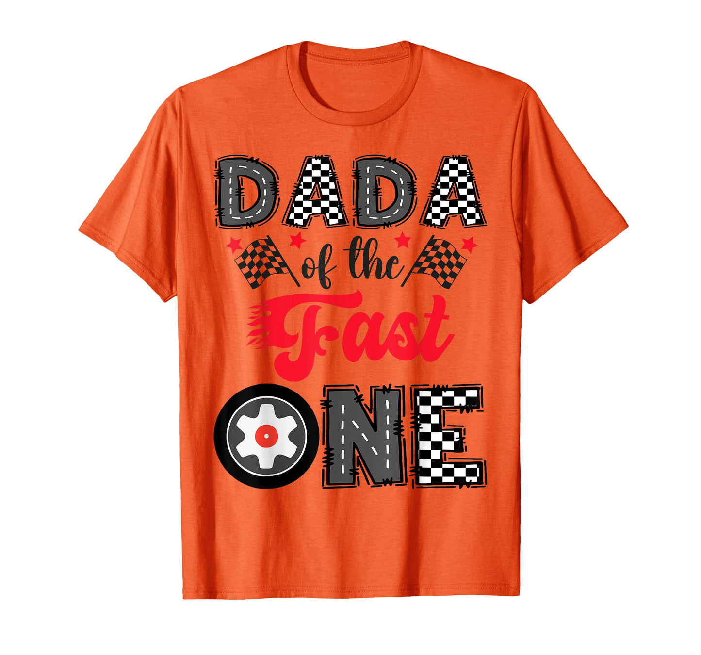 Dada Of The Fast One Car Racing 1St Birthday Boy T-Shirt