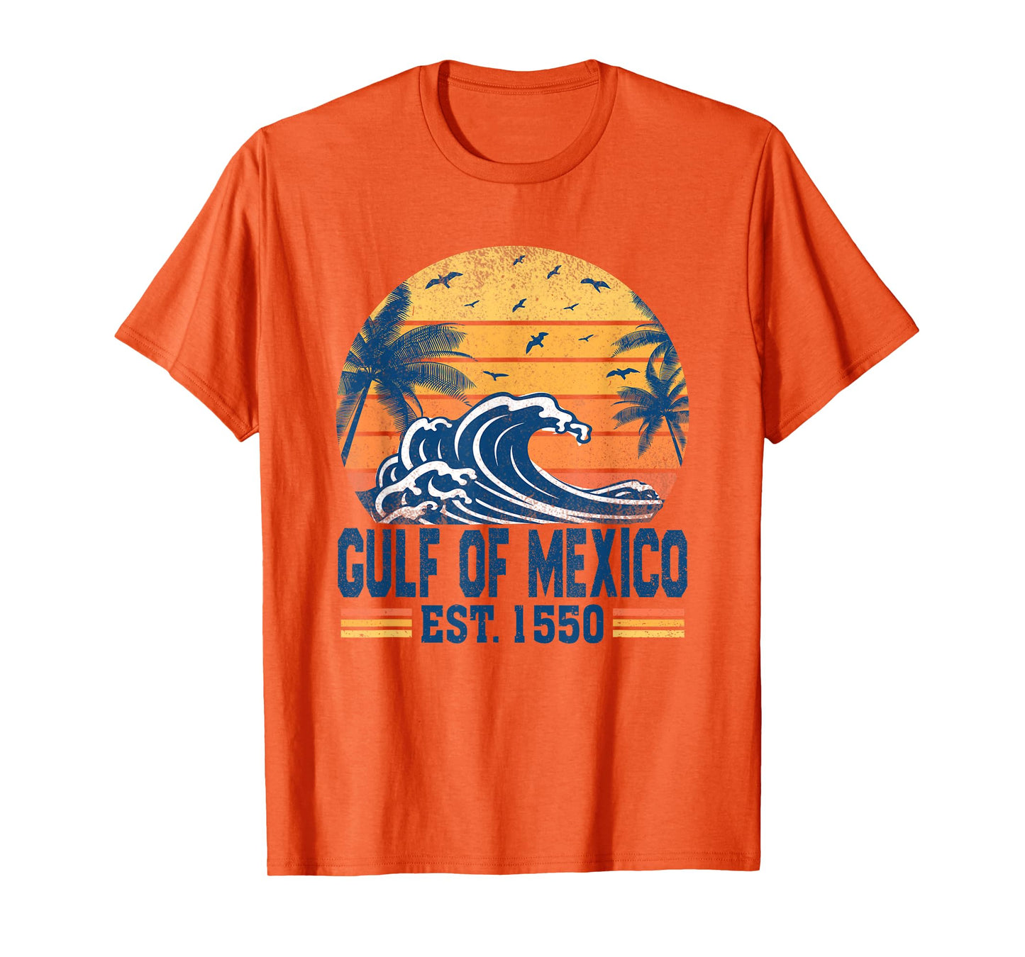Gulf of Mexico Estd 1550 Retro Vintage Historical T-Shirt