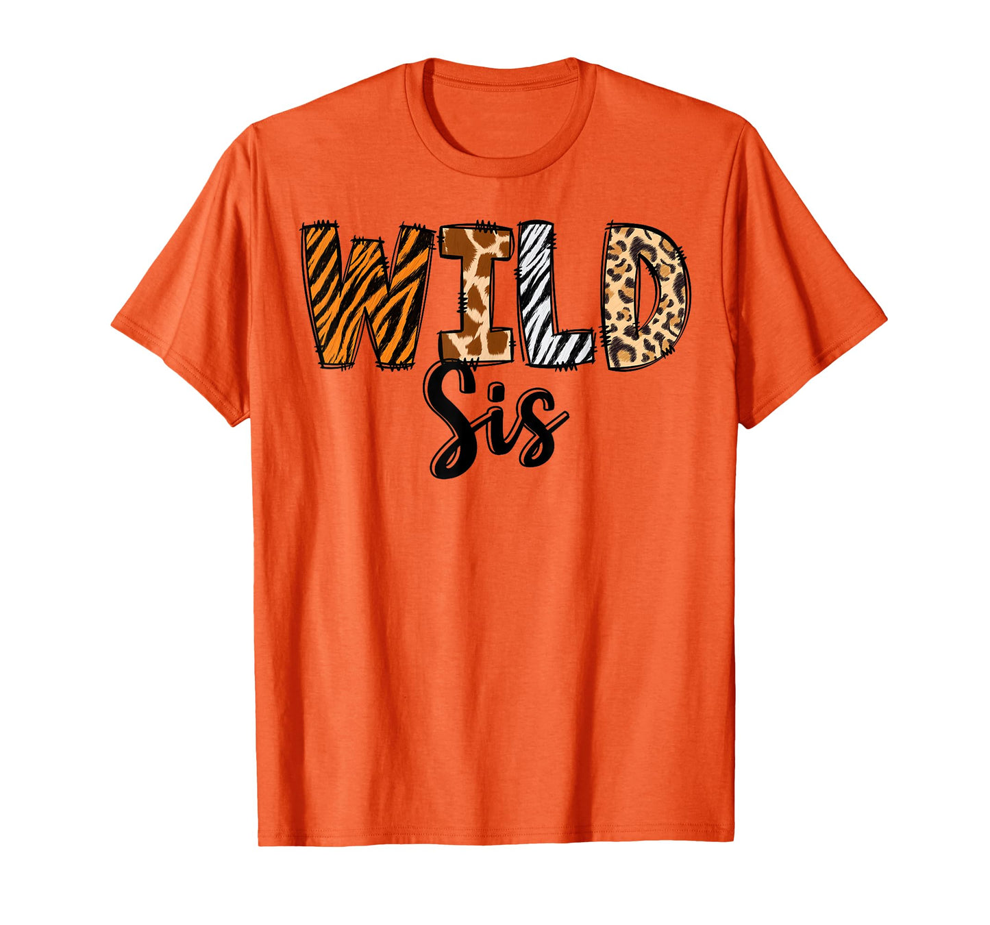 Wild Sis Zoo Born Two Be Wild B-day Safari Jungle Animal T-Shirt