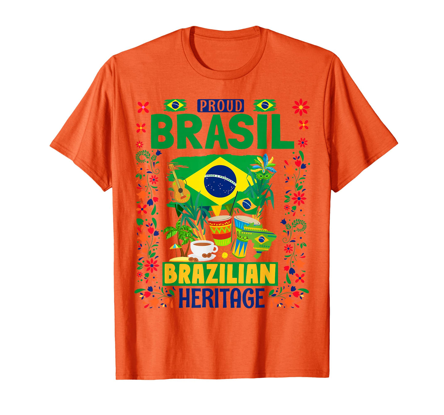 Brasil Flag Outfit Idea For Kids Brazil & Brazilian Flag T-Shirt
