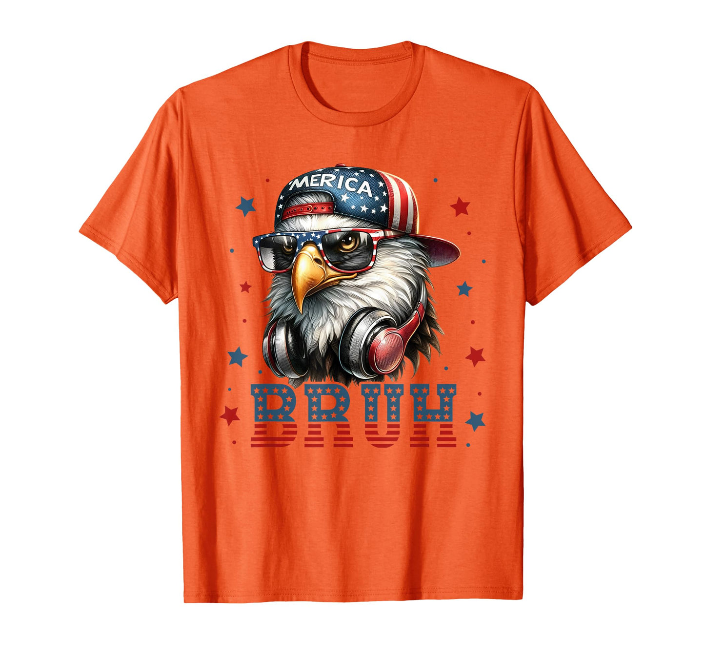 Bruh Fourth 4th Of July Eagle American Patriotic Mens Boys T-Shirt