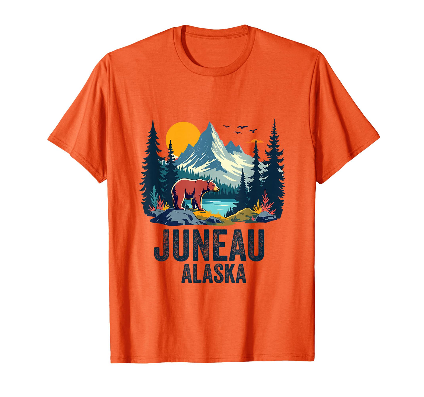 Juneau Alaska Souvenir Men Women Alaskan Trip Family T-Shirt