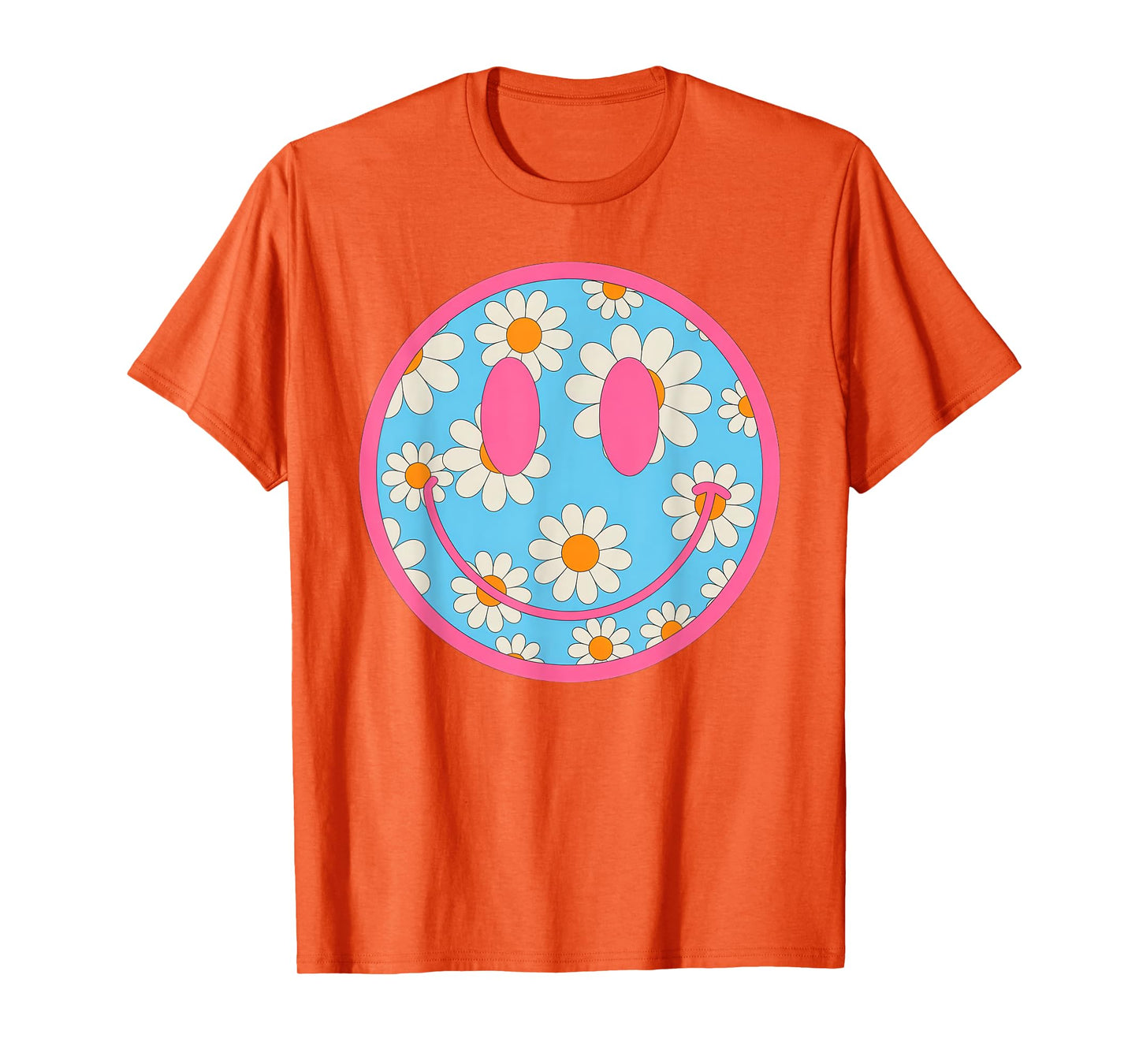 Happy Retro Daisy Smile Face Preppy Aesthetic Men Women Kids T-Shirt