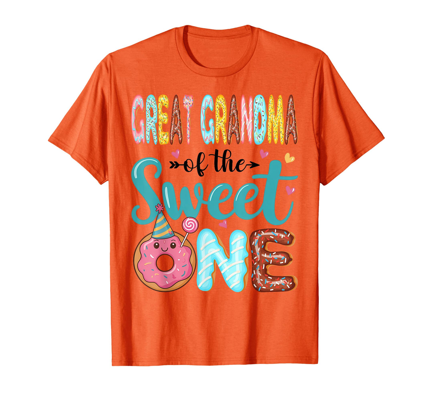 Great Grandma Of The Sweet One 1st Birthday Girl Donut Party T-Shirt