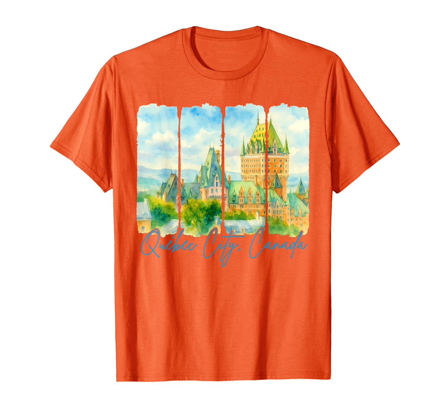 Quebec City Canada Traveling Brushstroke Meet Me In Quebec T-Shirt