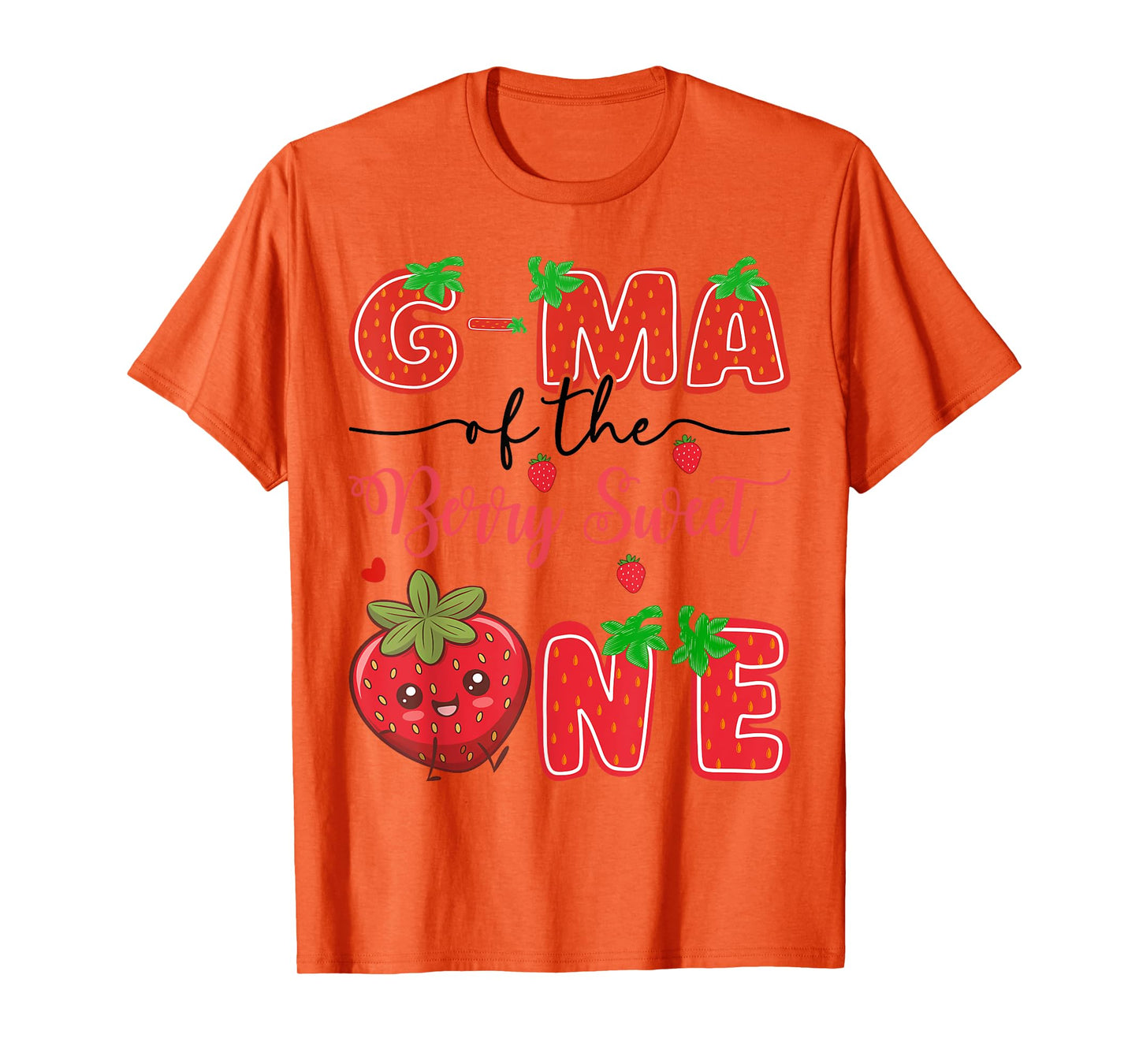 G-Ma Of The Berry Sweet One Strawberry 1St Birthday T-Shirt