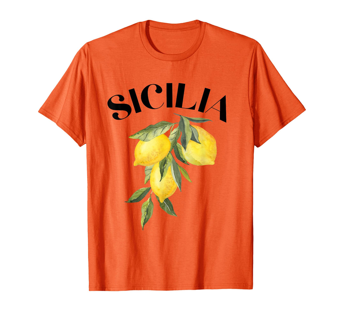 Sicily Lemon Art Italian Fruit Lover Italy Sicilia Vintage T-Shirt