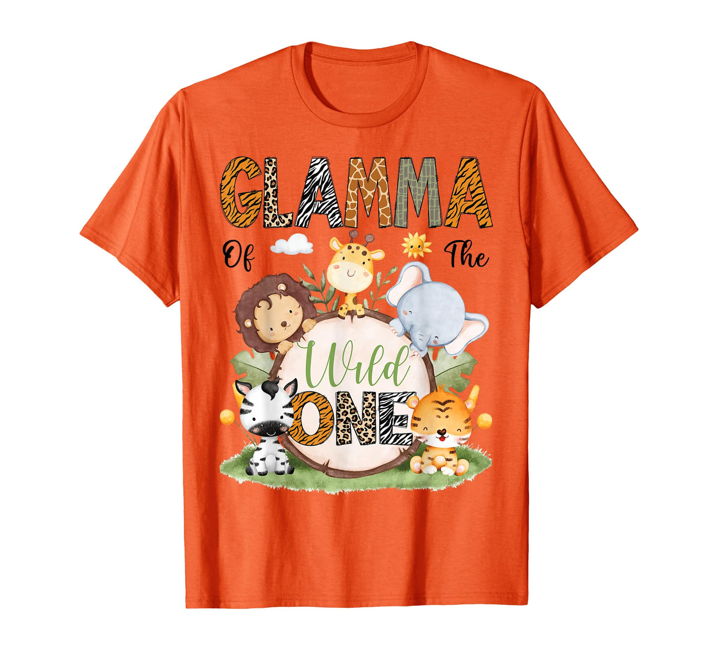 Glamma Of The Wild One 1St Birthday Boy Safari Lover T-Shirt
