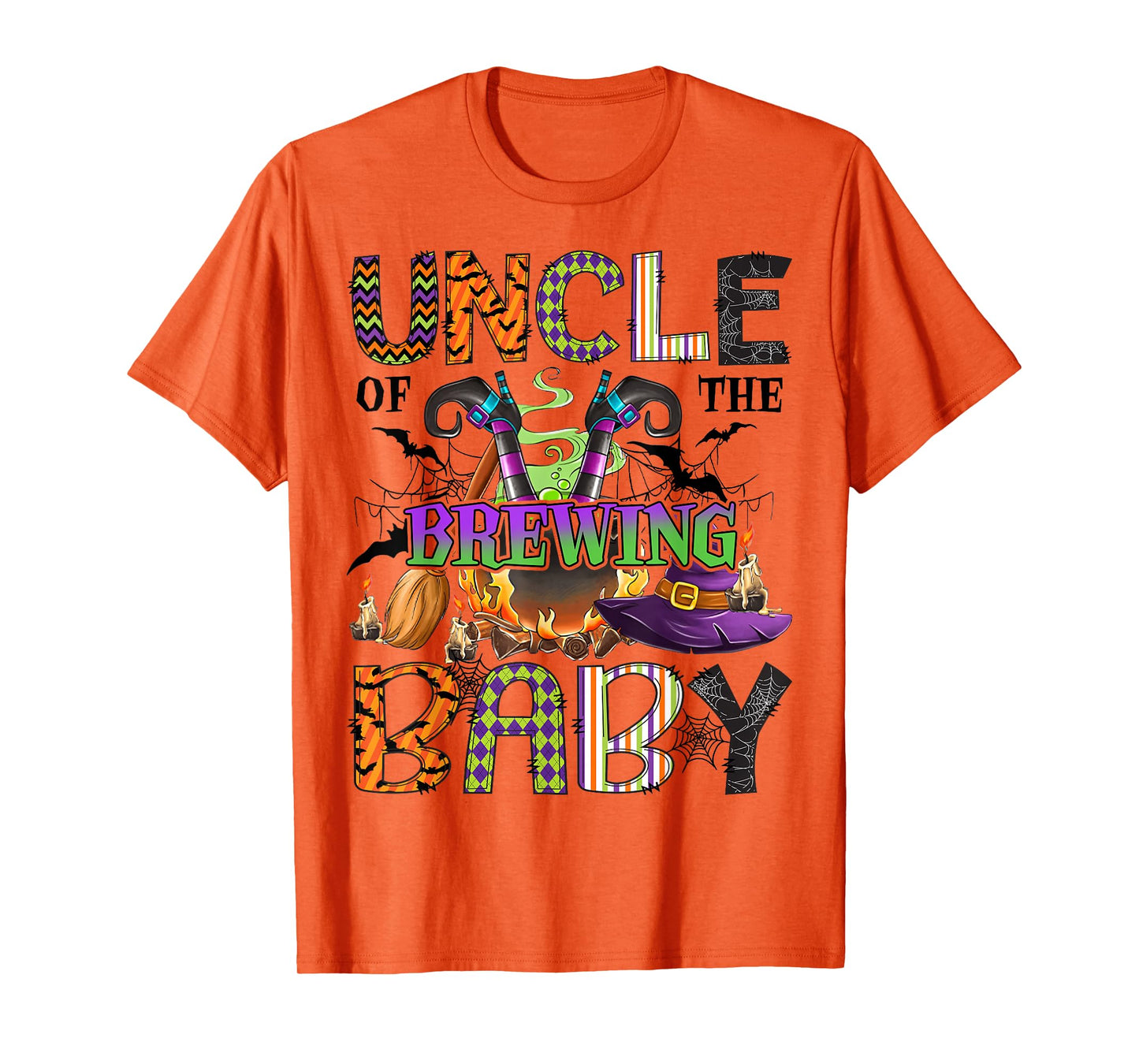 Uncle of Brewing Baby Halloween One Spooky Uncle T-Shirt