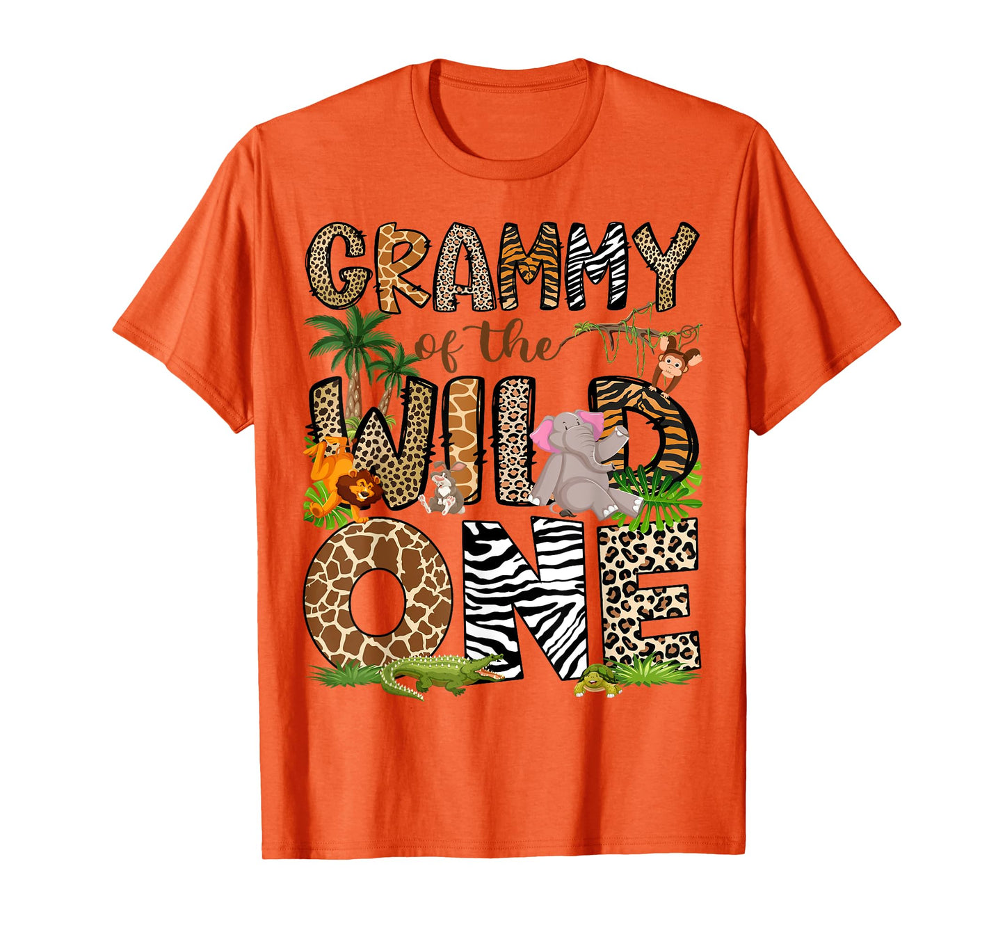 Grammy Of The Birthday Wild One 1St Birthday Safari T-Shirt