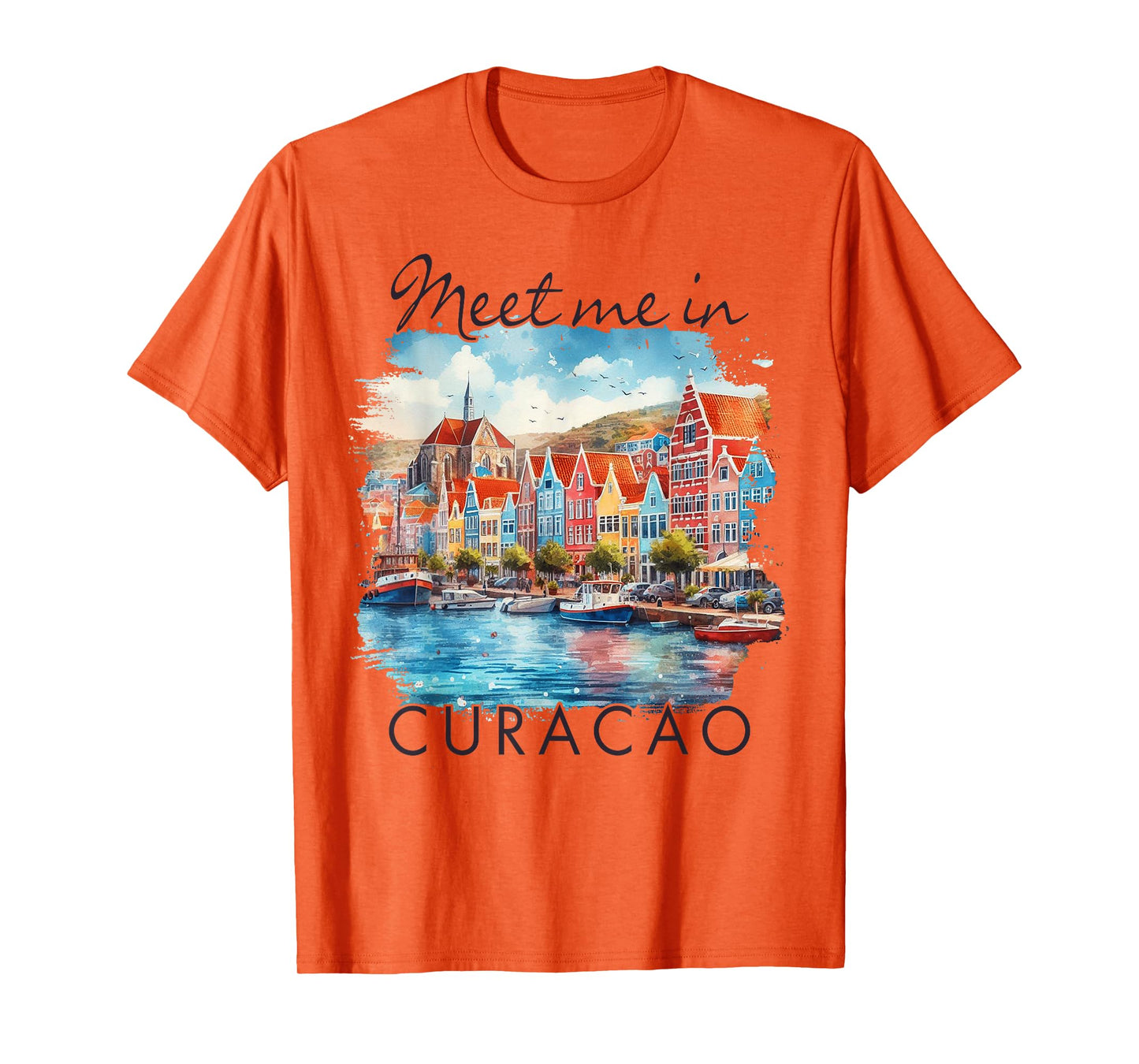 Curacao Caribbean Islands Travel Trip Meet Me In Curacao T-Shirt