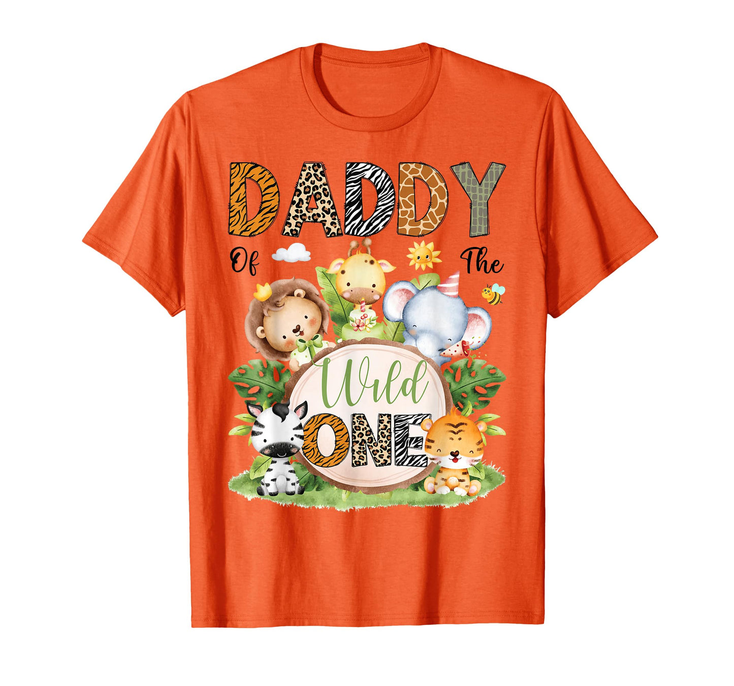 Daddy Of The Wild One Safari Jungle 1St Birthday Kids T-Shirt