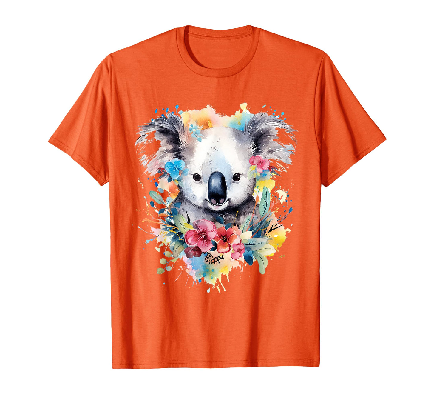 Koala Animal Colorful Motif Painting Art Abstract Koala T-Shirt
