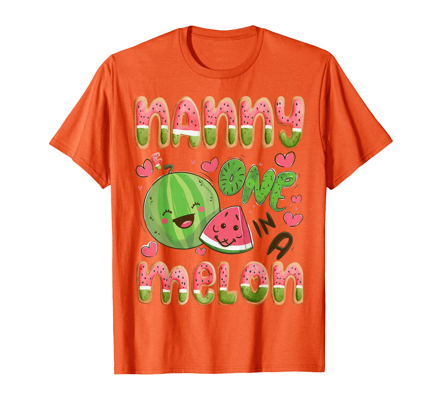 Nanny Of One In A Melon 1St Birthday Watermelon Bday Party T-Shirt