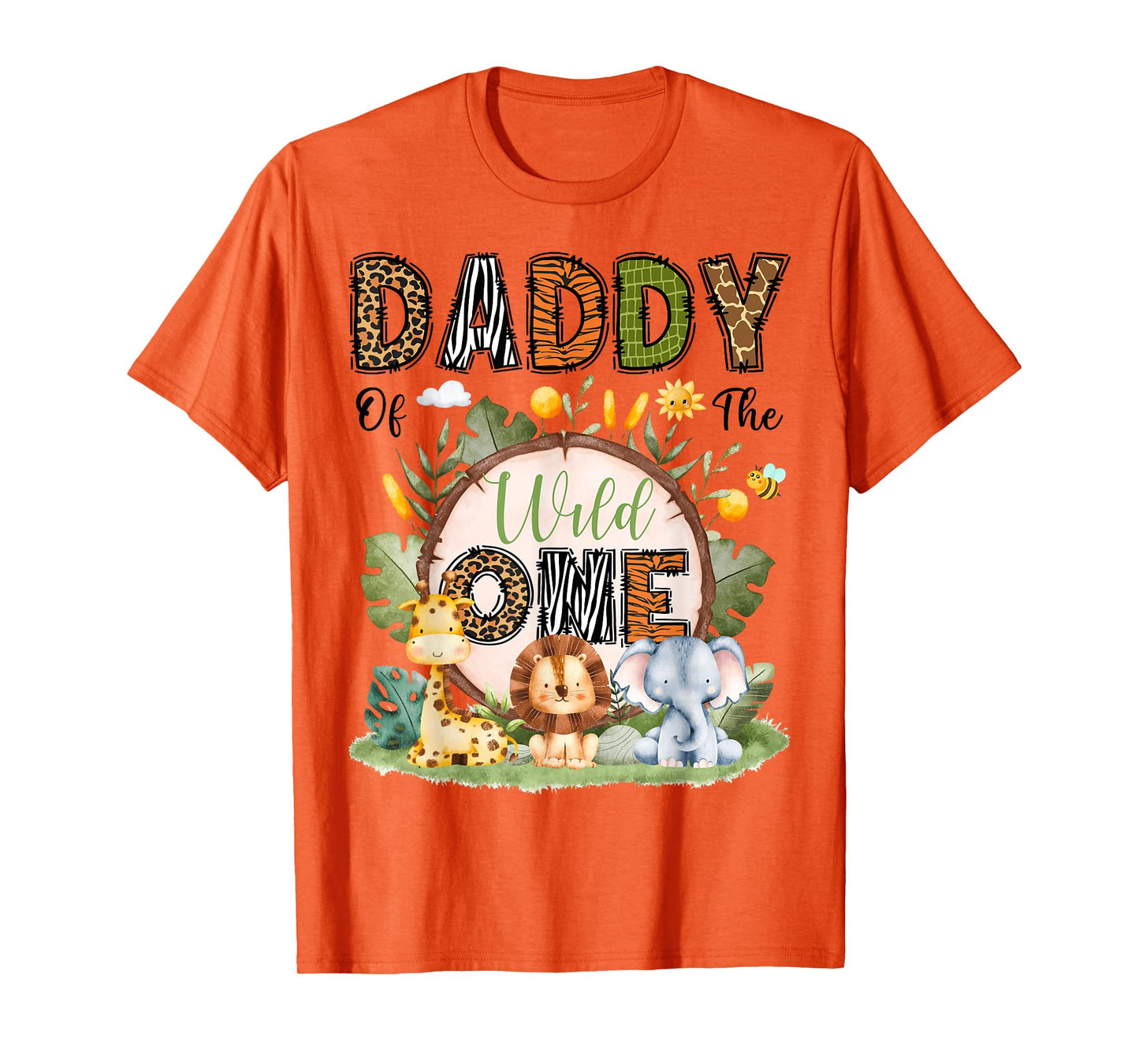 Daddy Of The Wild One 1St Birthday Boy Safari Jungle T-Shirt
