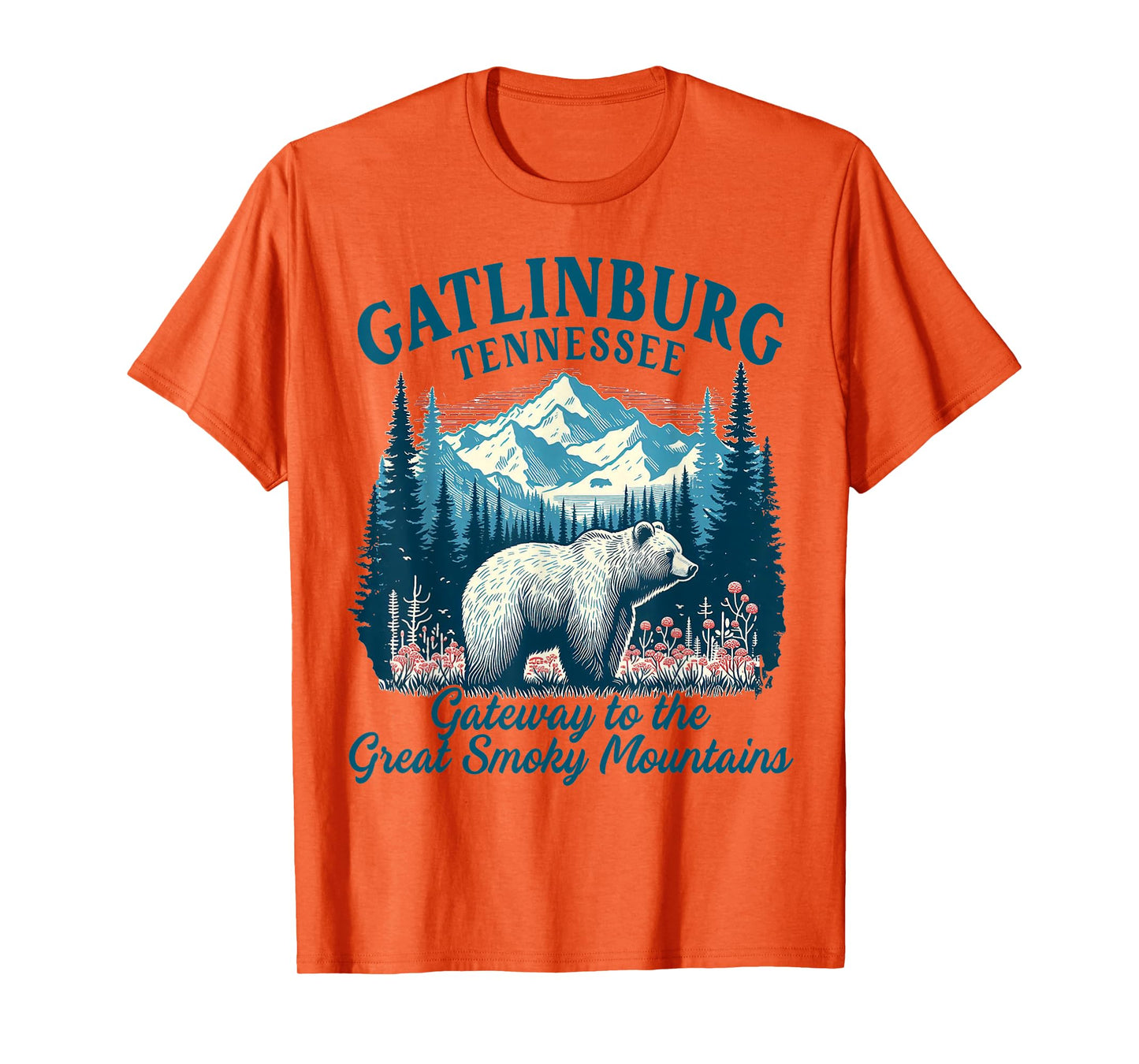Gatlinburg Great Smoky Mountains Tennessee Exploring Travel T-Shirt