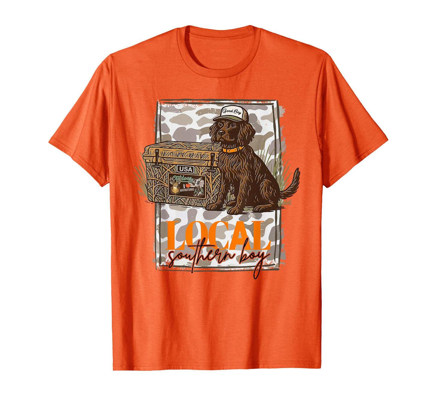 Local Southern Boy Boykin Spaniel Dog Duck Hunting Outdoor T-Shirt