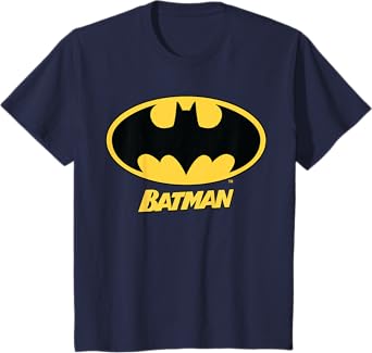 DC Kids Batman Logo Name T-Shirt
