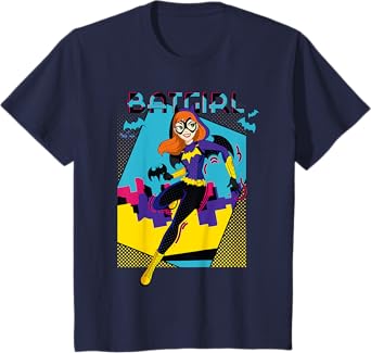 DC Kids Super Hero Girls Batgirl Pop Wow Framed T-Shirt