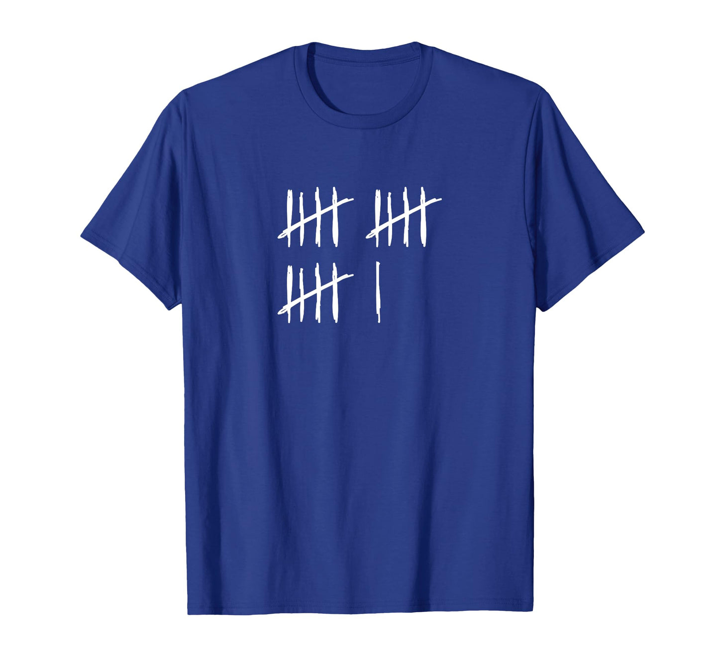 16 Years Done 16th Birthday Old Funny Tally Marks Counting T-Shirt