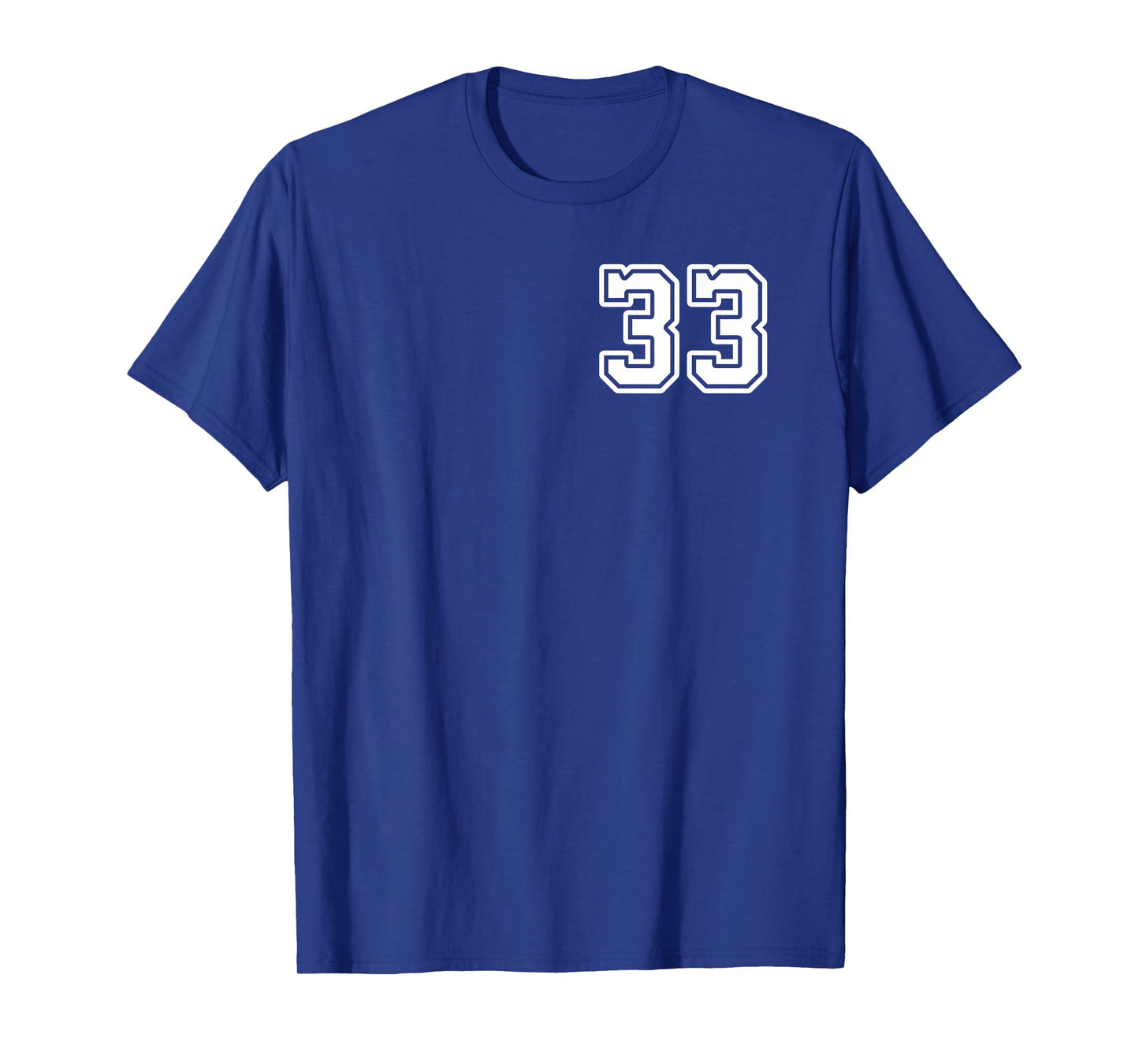 Number 33 Shirt #33 Player Sports Team Men Women Kids T-Shirt