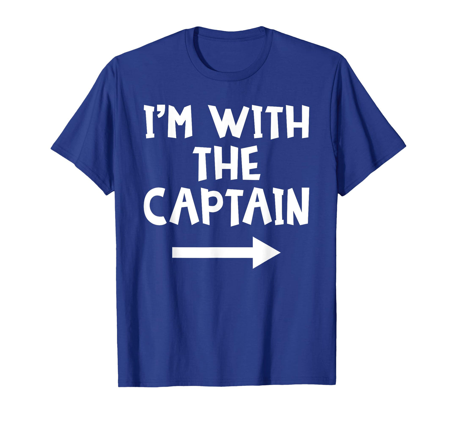 I'm With The Captain Funny Matching Couple Halloween Costume T-Shirt