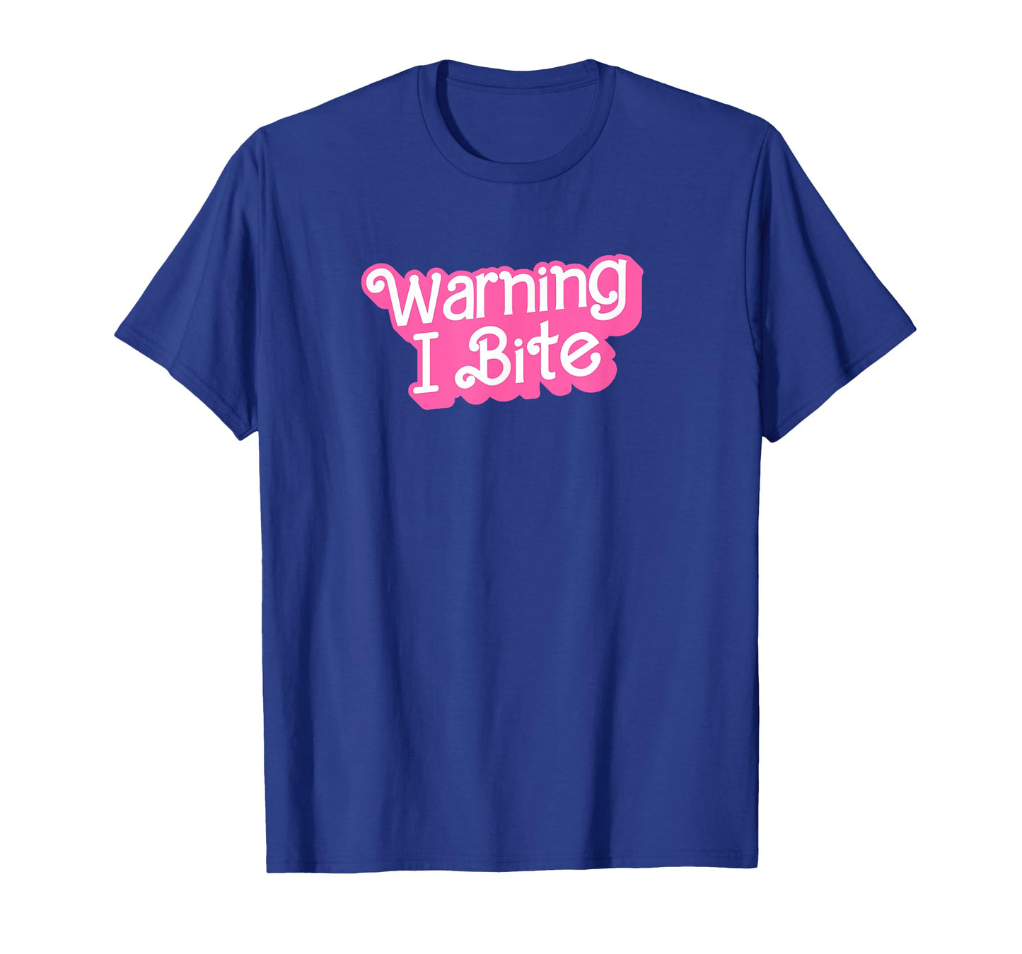 Warning I Bite T-Shirt, Small, Black