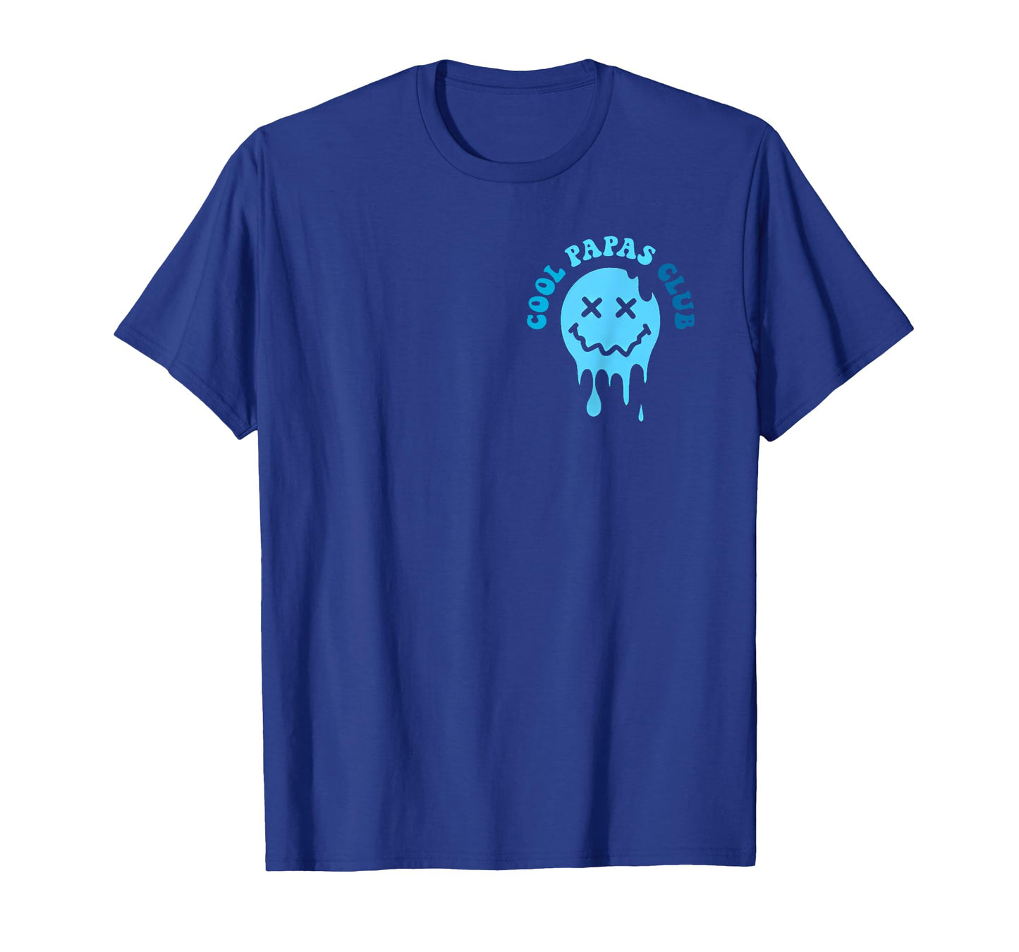 Cool Papas Club Vintage Papas Grandpa Father’s Day 2 Sided T-Shirt