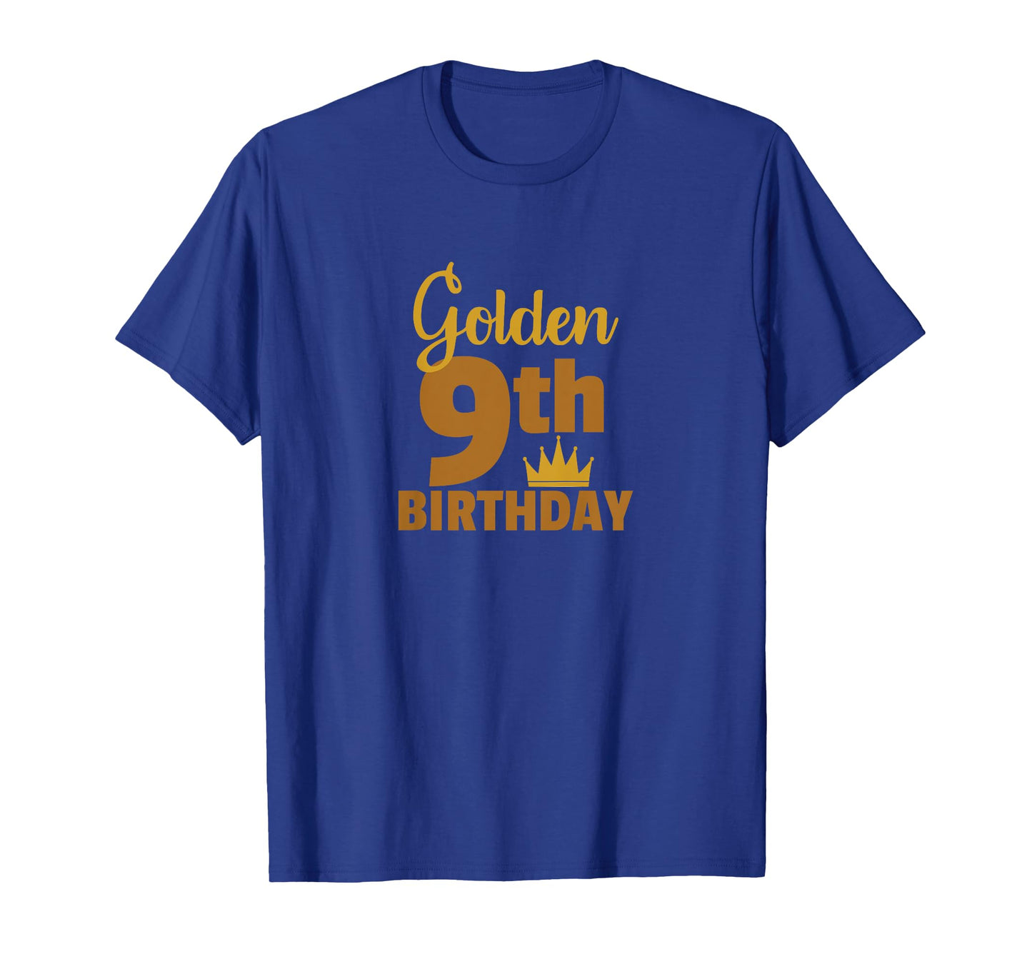 Golden 9th Birthday Nine Year Old Special Occasion T-Shirt