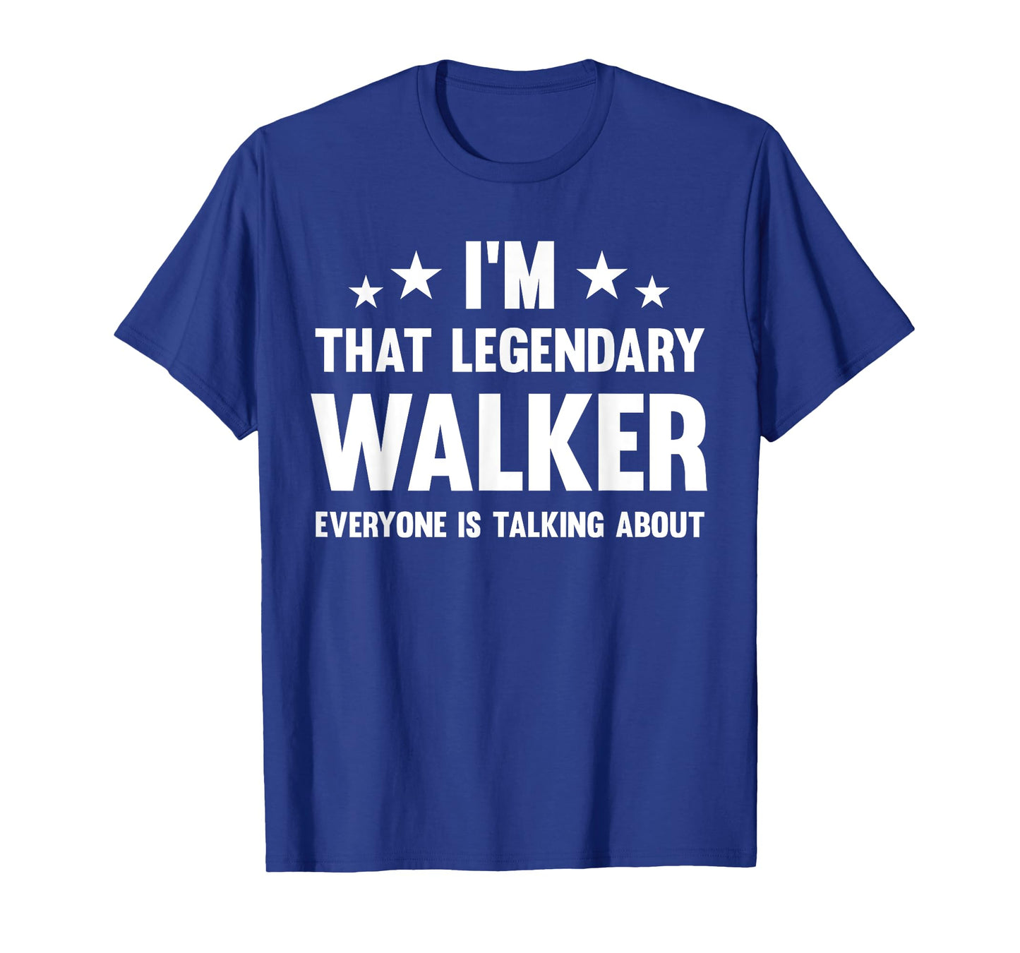 Funny Walker Name Designs Store Walker Personal First Name I'm That Legendary Walker T-Shirt - Unisex-Adults & Kids, Black, Small, Short Sleeve, Modern Classic, Spread Collar, Polyester 100%