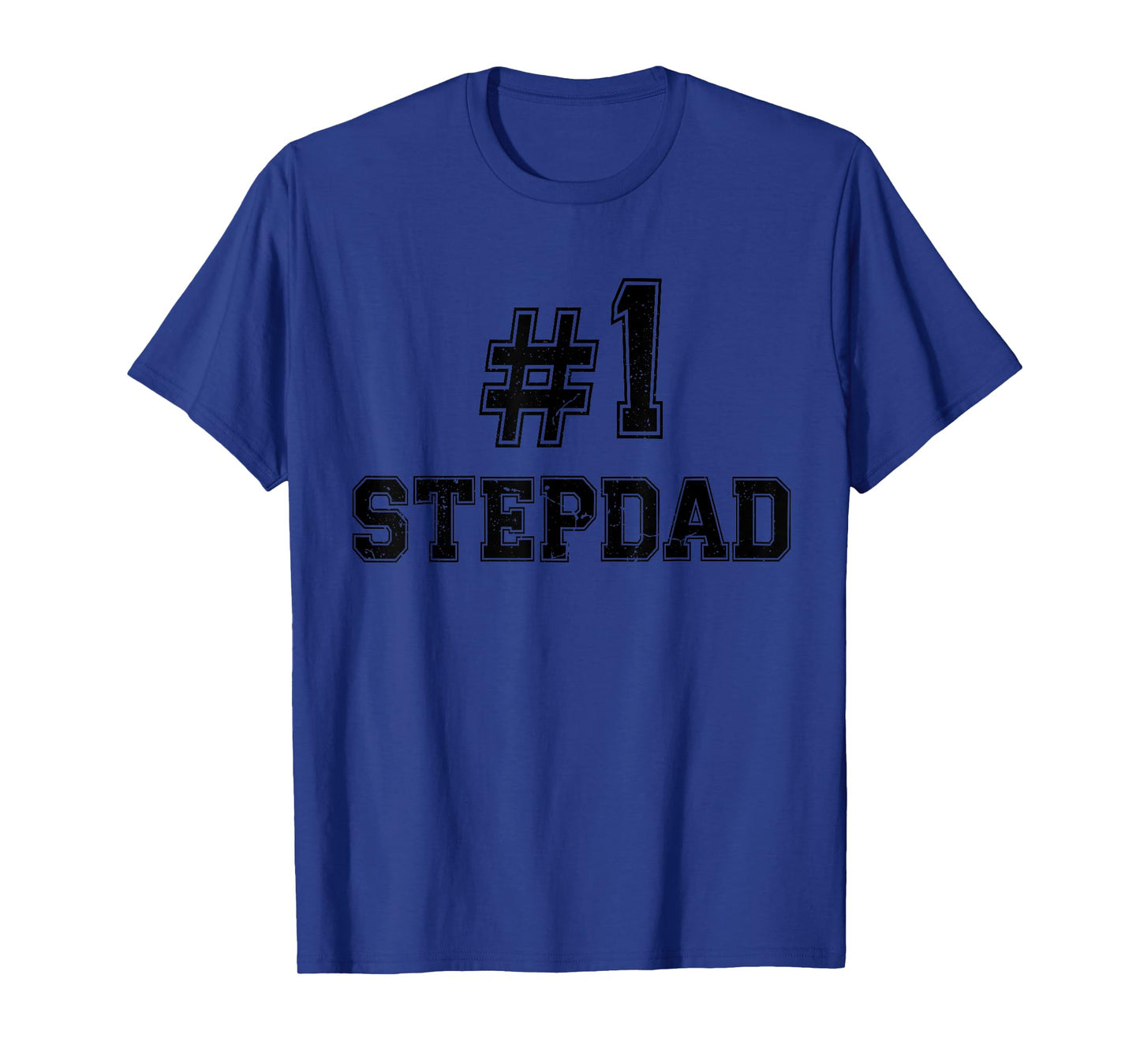 #1 StepDad Number One Stepfather Father's Day Vintage Sports T-Shirt