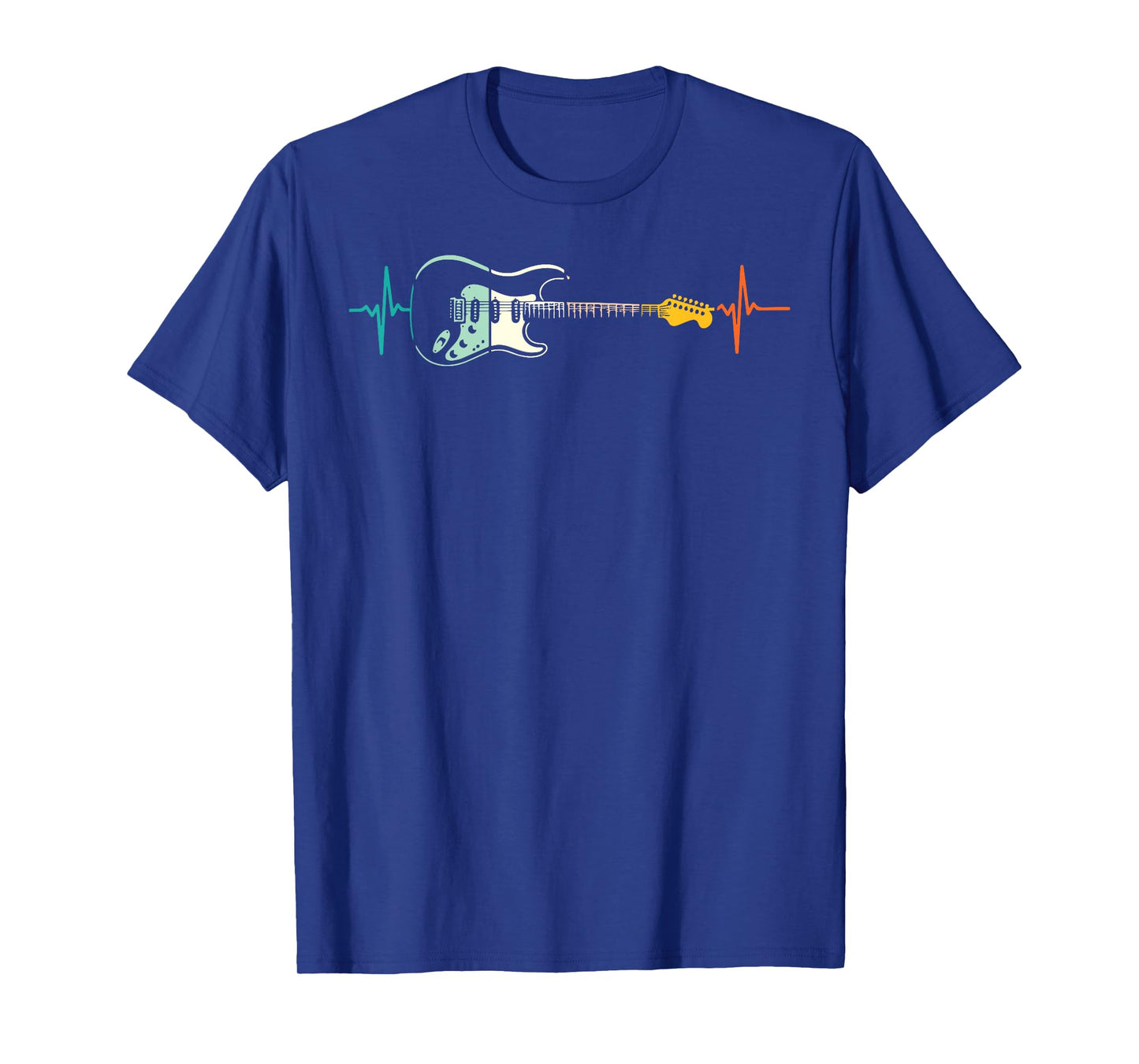 Electric Guitar Heartbeat Guitarist Rocker Men Boys Kids T-Shirt