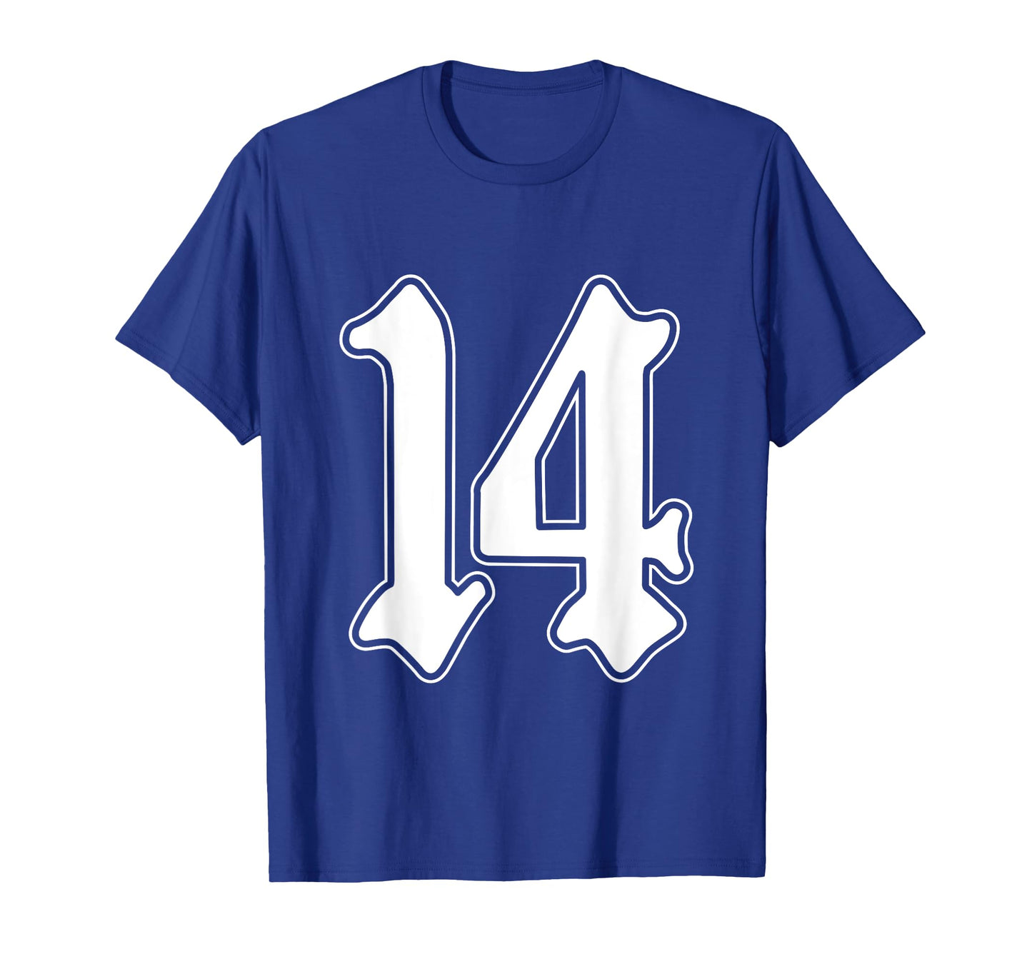 #14 White Number 14 Latino Sports Fan Team Cholo Easy T-Shirt