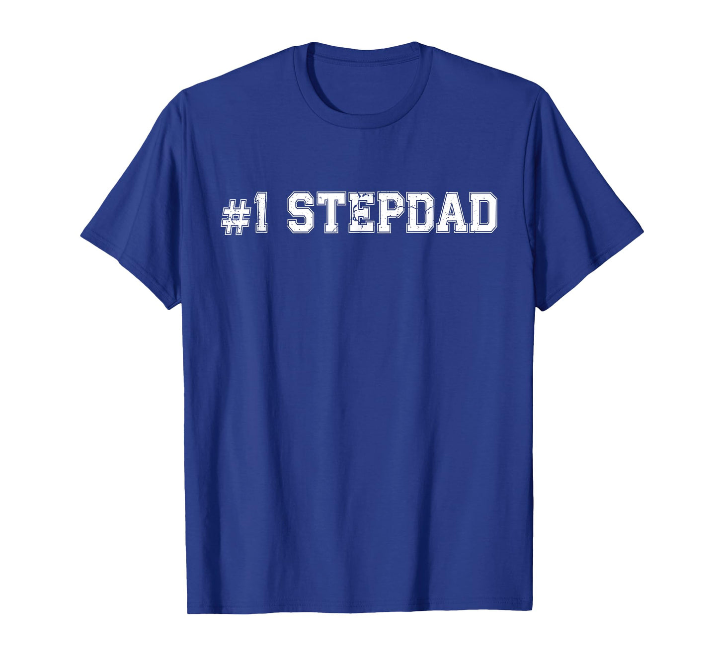#1 StepDad Number One Stepfather Father's Day Vintage Sports T-Shirt