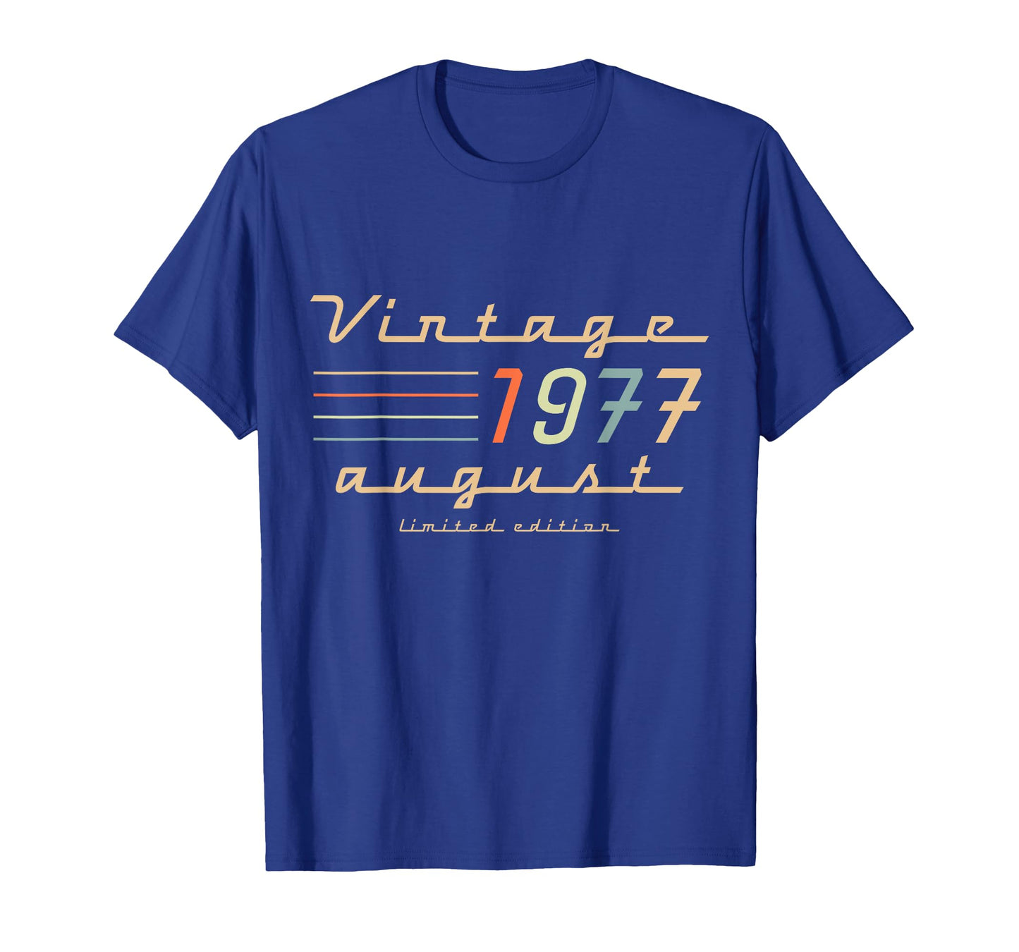 48th Birthday Gifts For Men August 1977 48 Year Old Bday T-Shirt