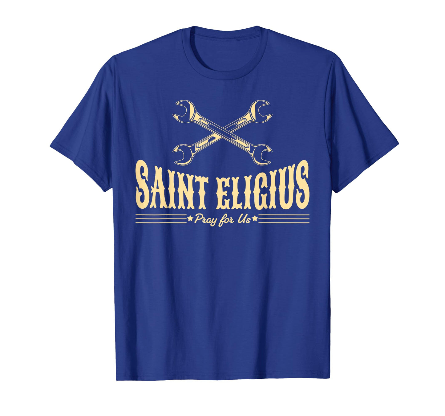 St Eligius Catholic Patron Saint of Mechanics Car Wrenches T-Shirt