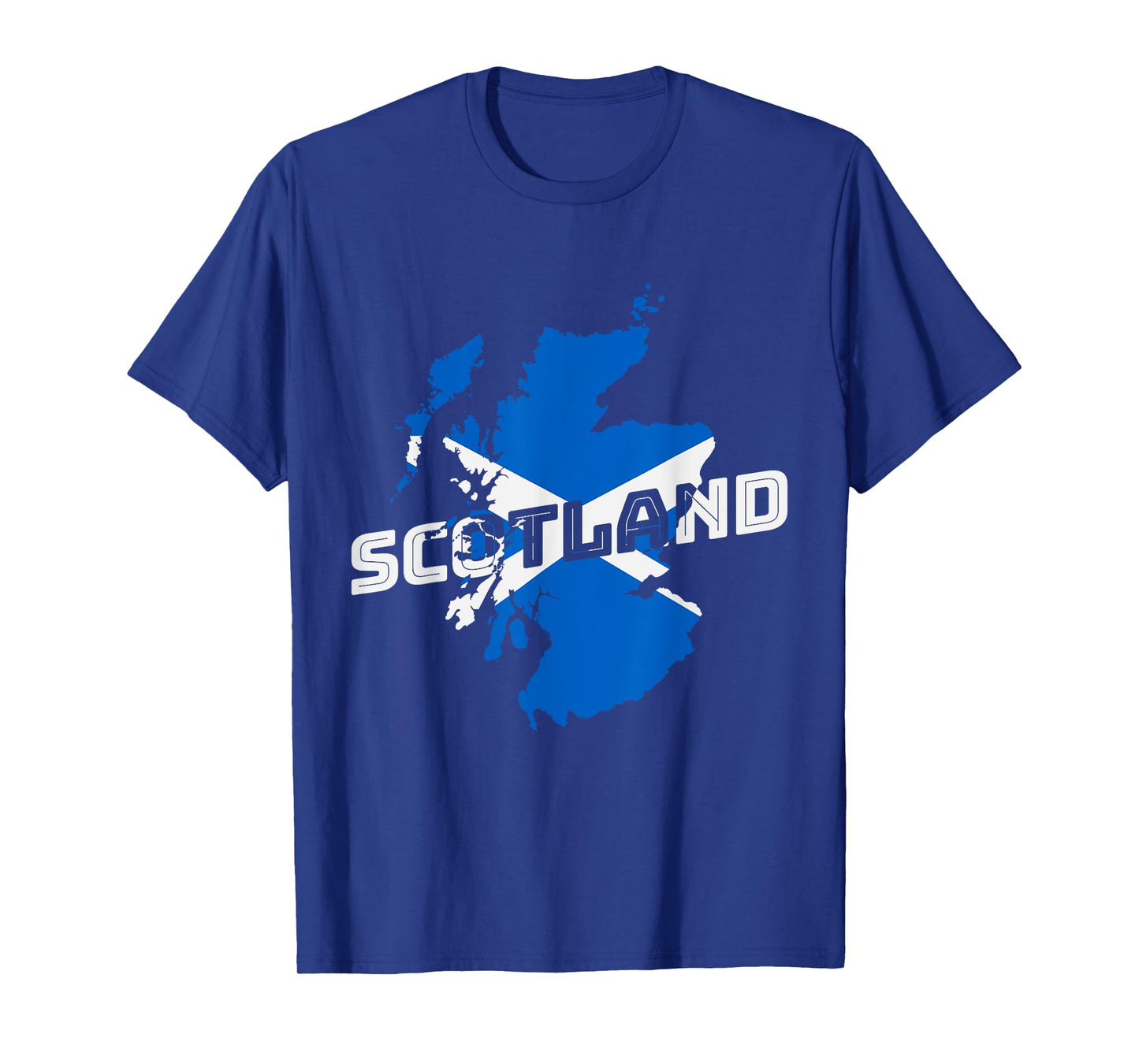 Scottish Map and Flag Souvenir Scotland Pride Scottish Gift T-Shirt