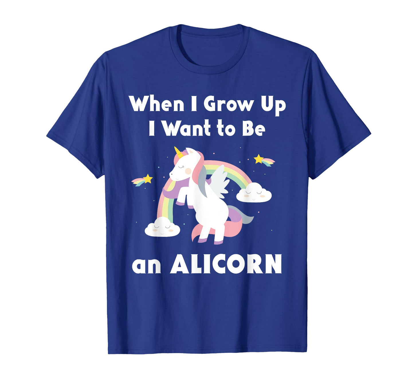 Alicorn When I Grow Up Unicorn Rainbow Pastel Magic T-Shirt